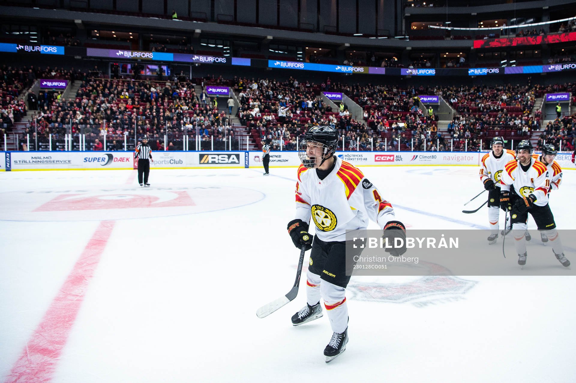 Brynäs Theo Lindstein jublar