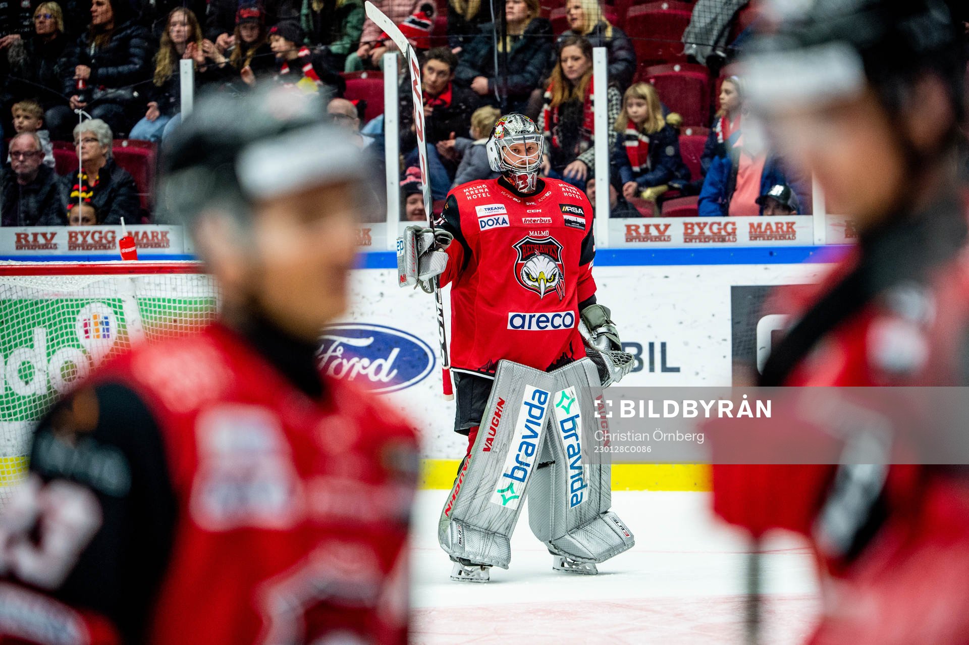 Malmö Redhawks målvakt Brandon Maxwell