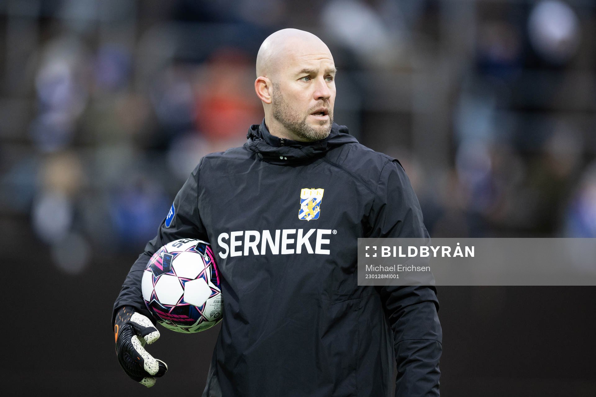 IFK Göteborgs målvaktstränare Lee Baxter innan