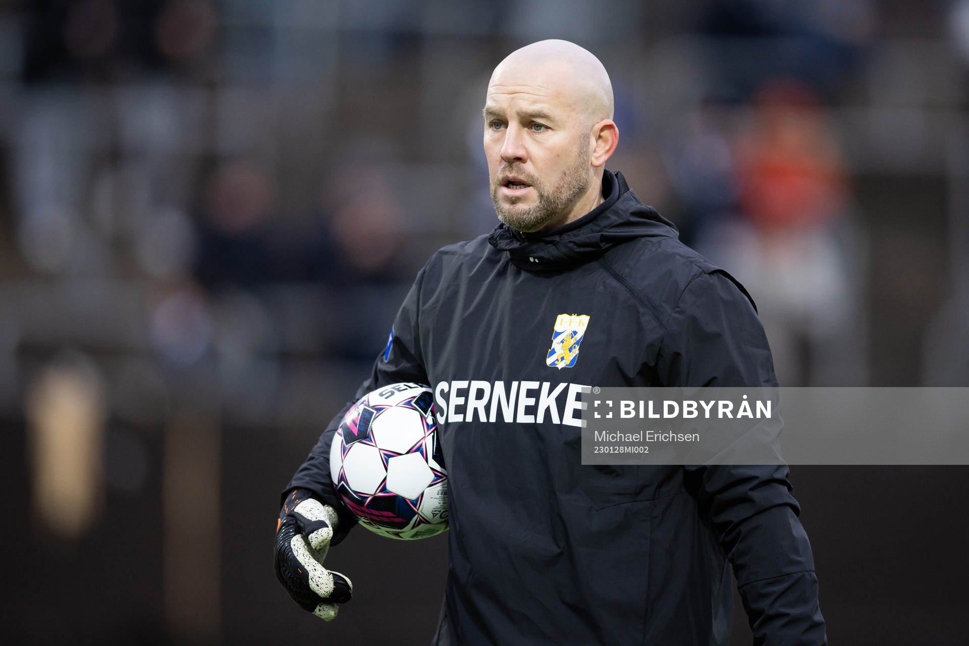 IFK Göteborgs målvaktstränare Lee Baxter innan