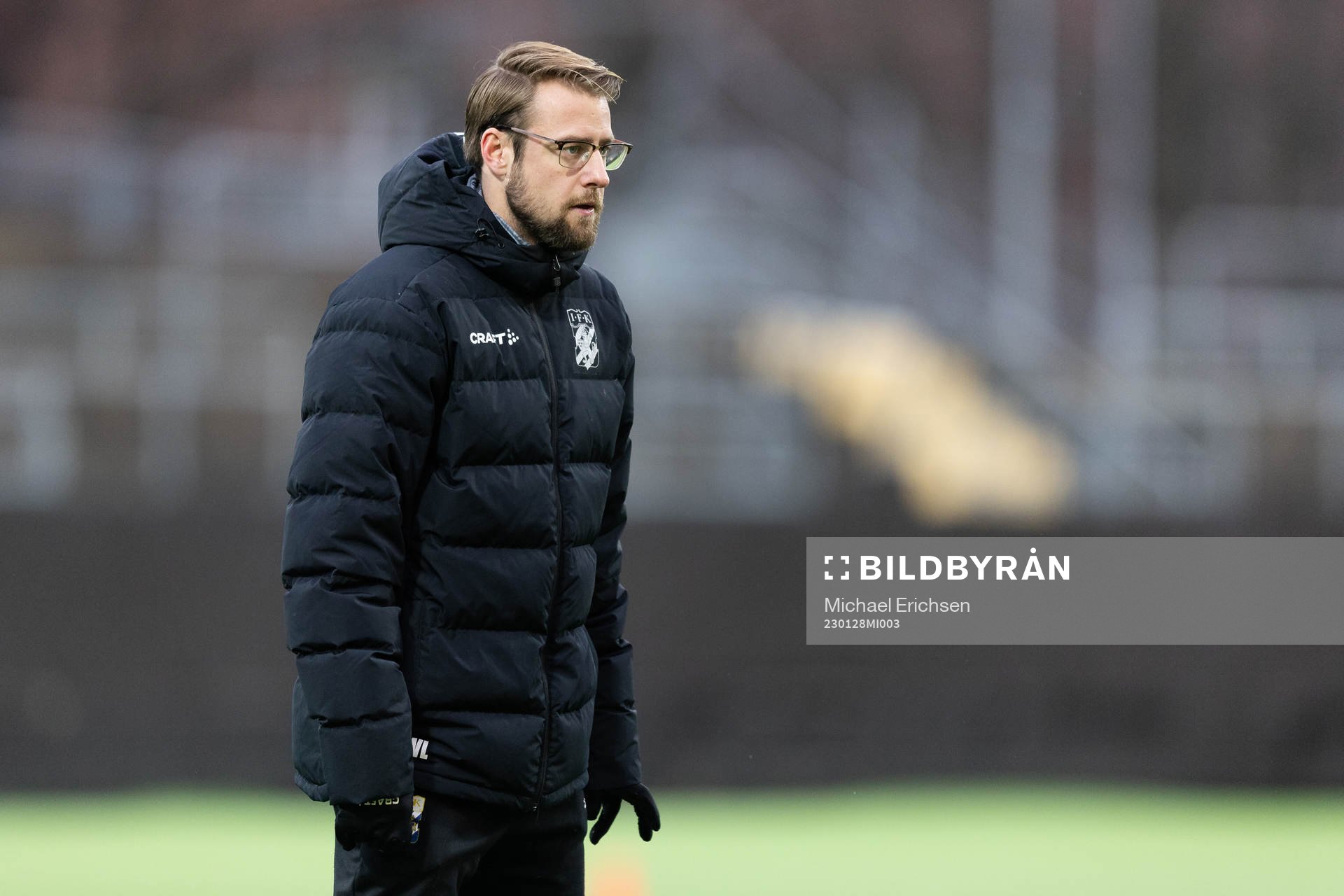 IFK Göteborgs assisterande tränare William Lundin innan