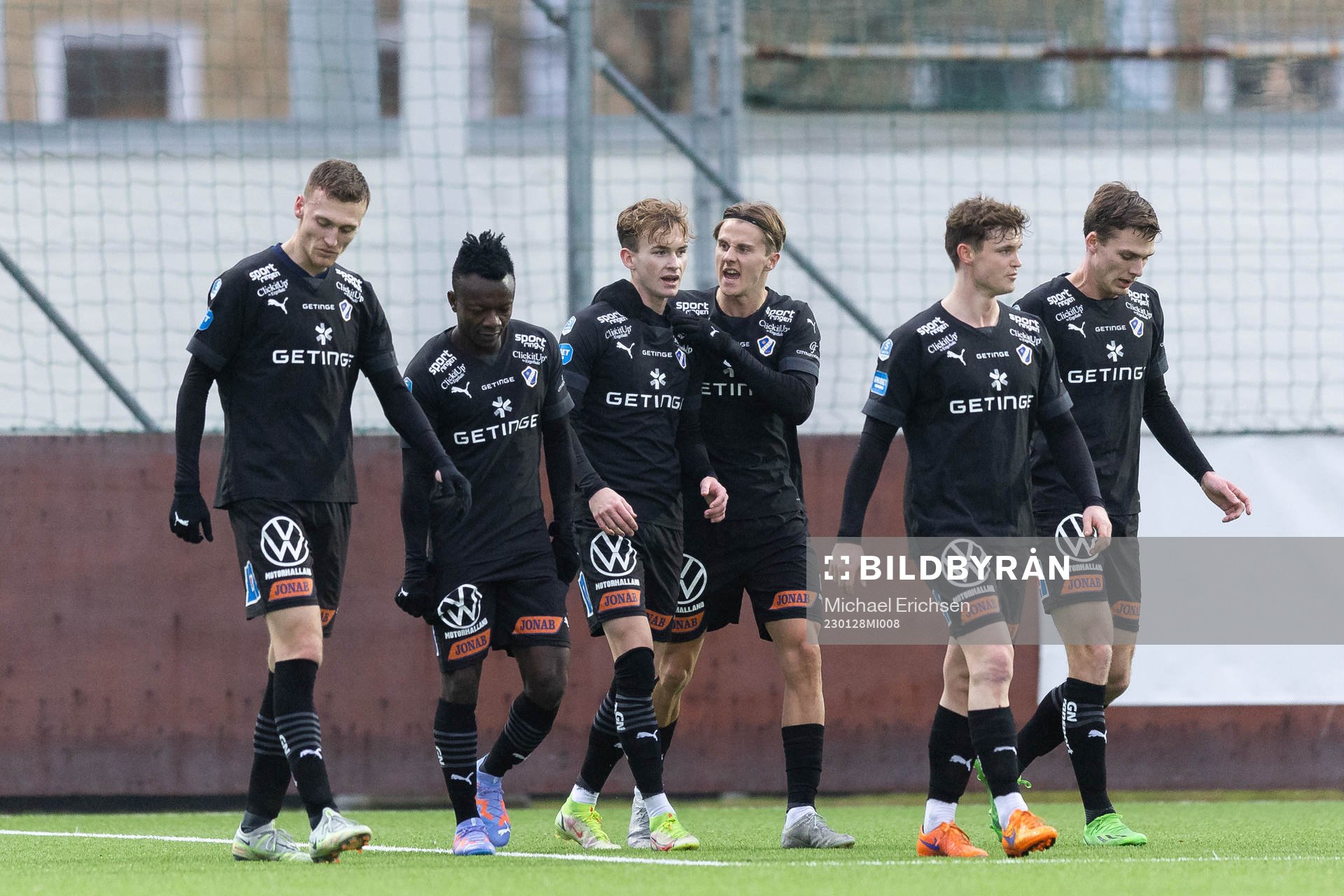 Halmstads spelare jublar