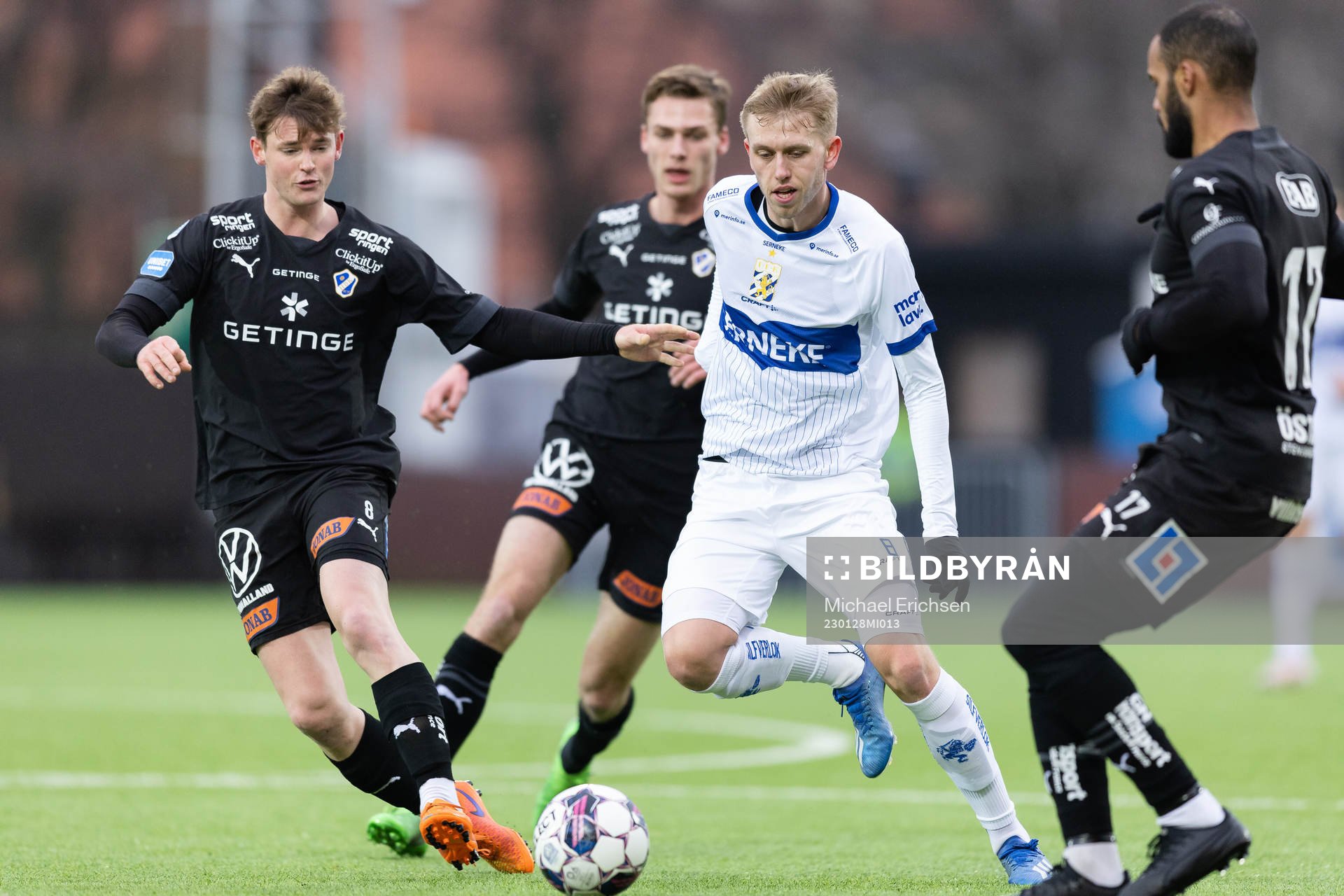 Halmstads Jonathan Svedberg och IFK Göteborgs Elias Hagen