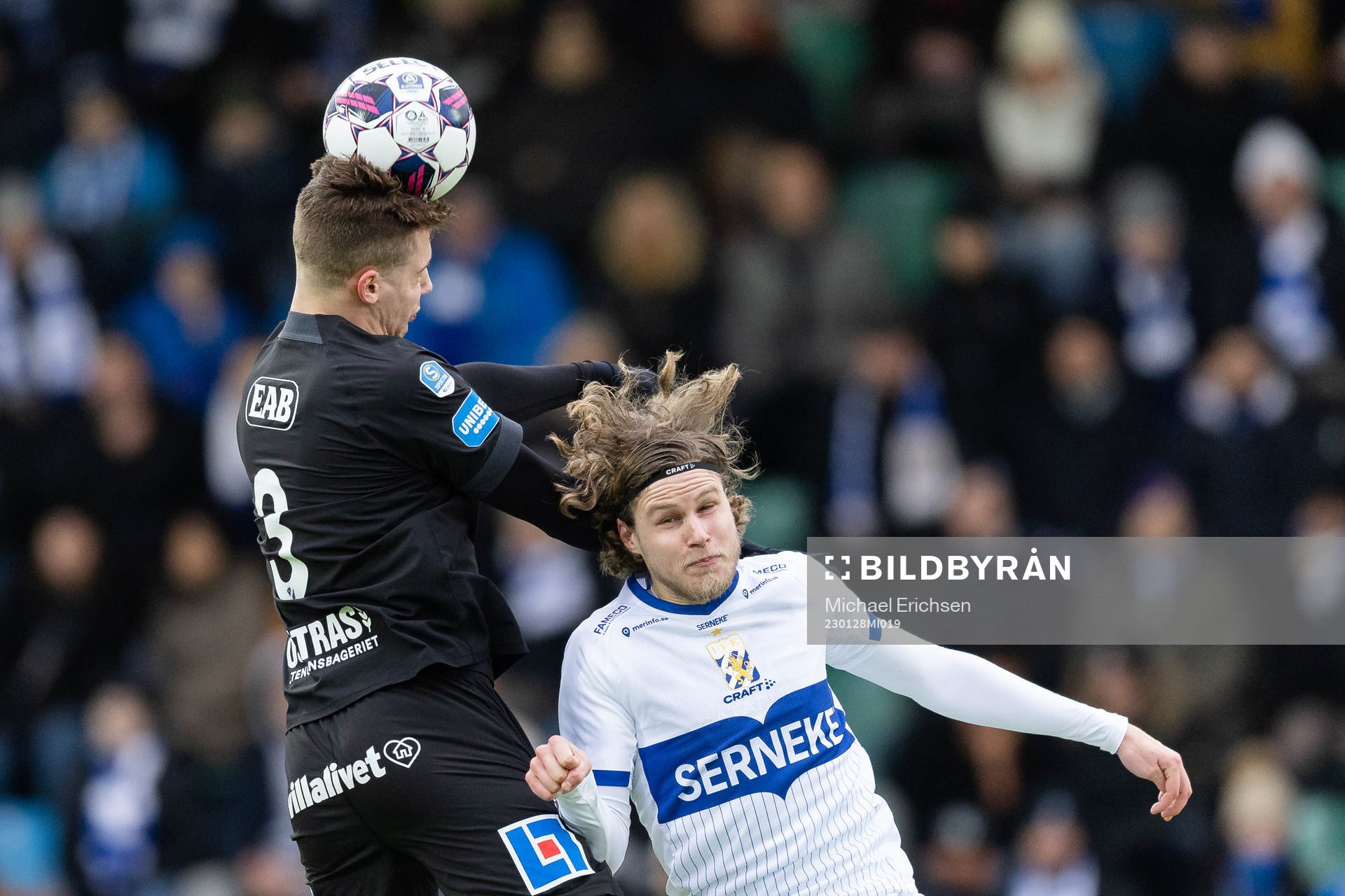 Halmstads Gabriel Wallentin och IFK Göteborgs Gustaf Norlin