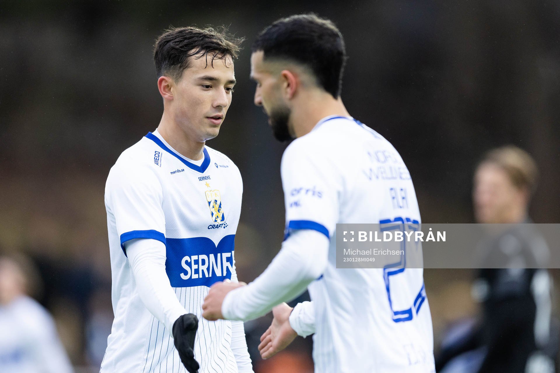 IFK Göteborgs Hussein Carneil och Alai Hussain Ghasem