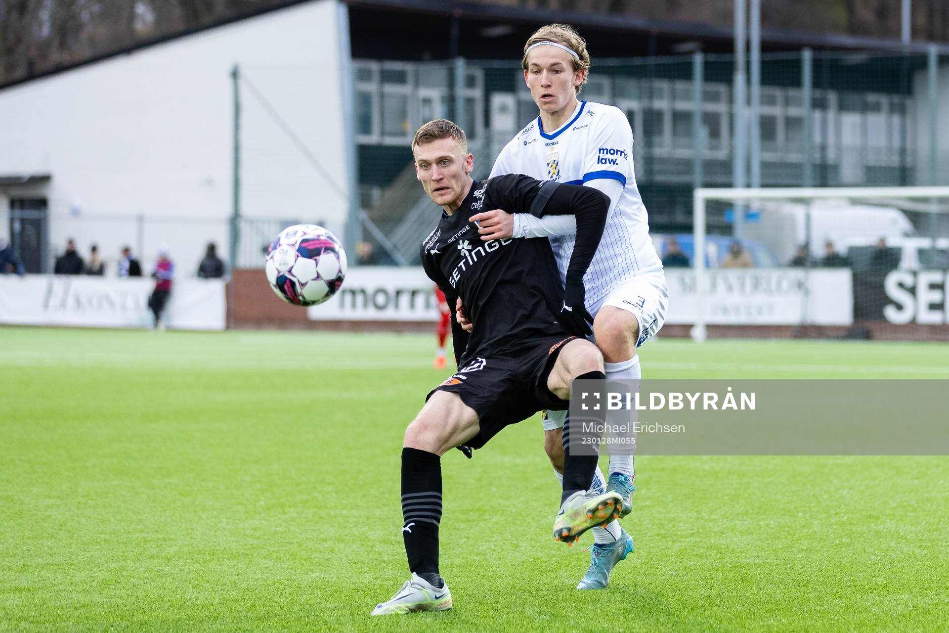 Halmstads Viktor Granath och IFK Göteborgs Johan Bångsbo