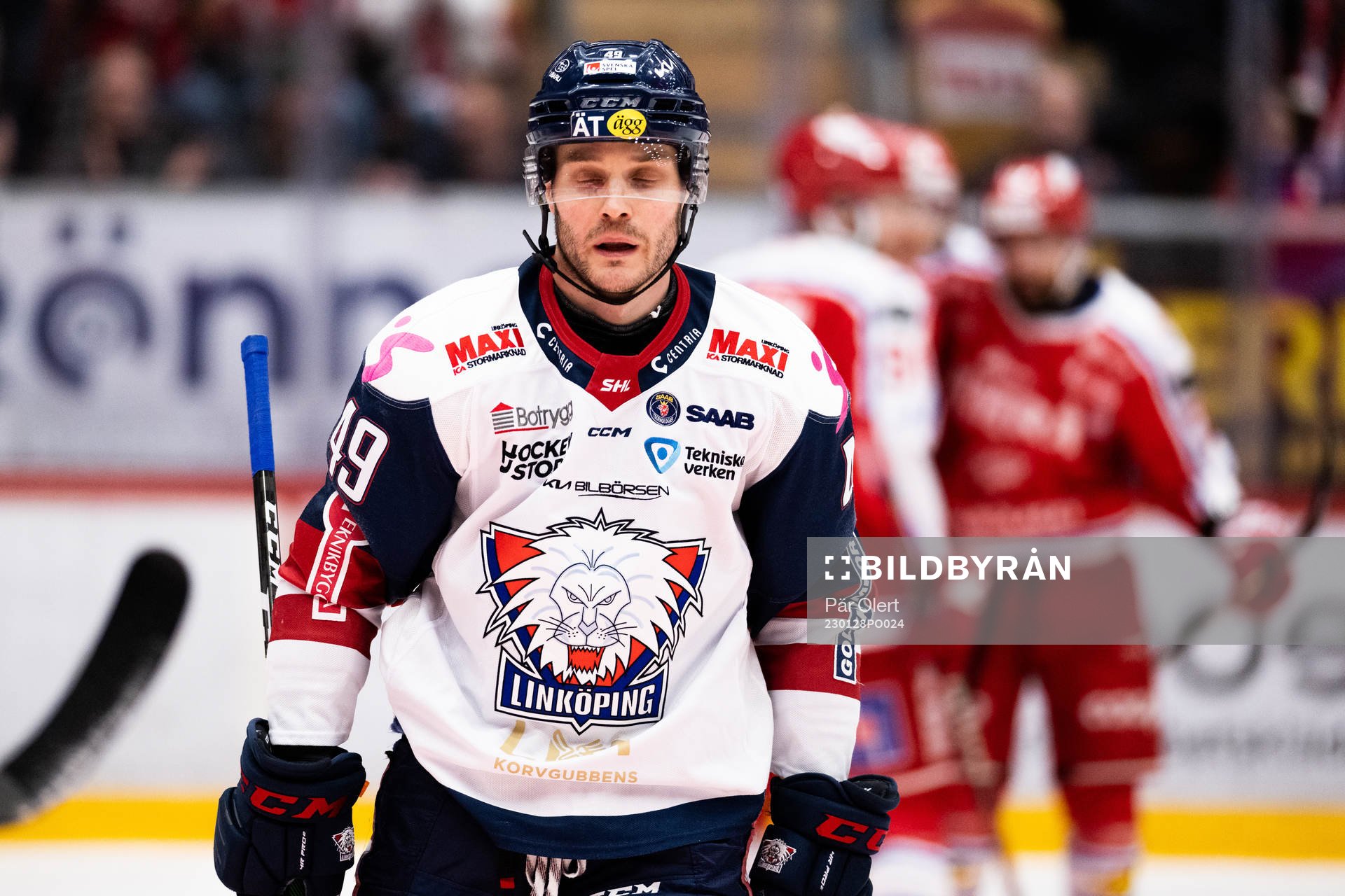 Linköpings Ben Maxwell deppar