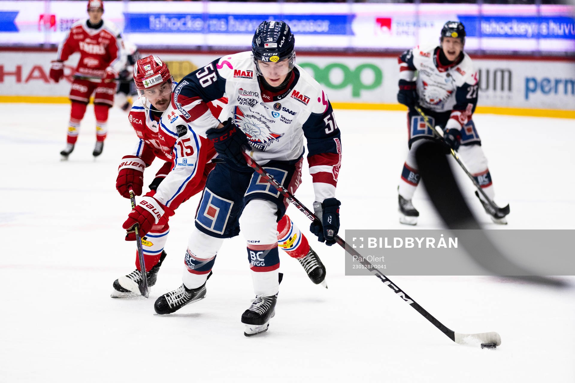 Timrås Panu Mieho och Linköpings Elias Sjöström