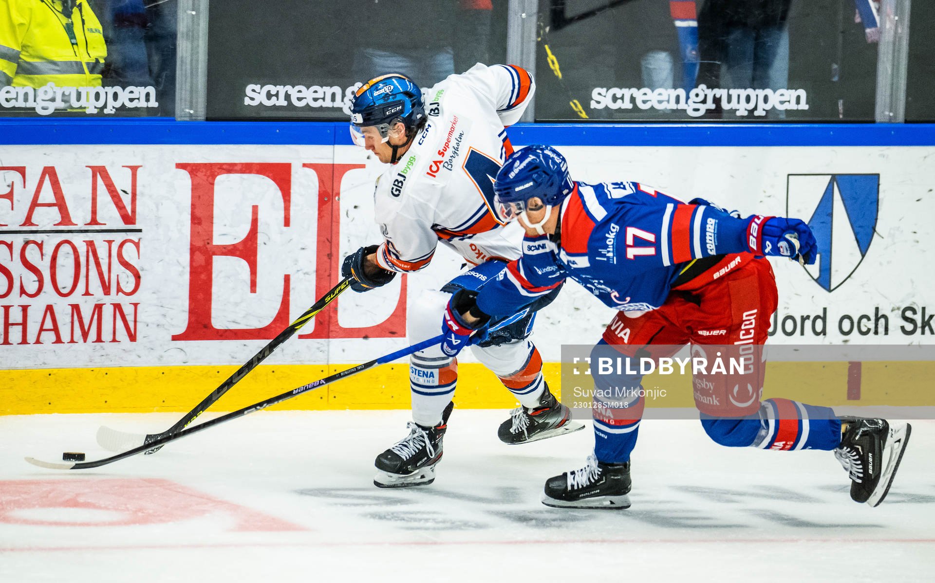 Växjös Keegan Lowe och Oskarshamns Jonas Engström