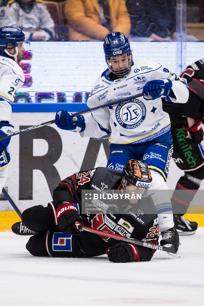 Leksands Felix Unger Sörum och Örebros Jani Lajunen