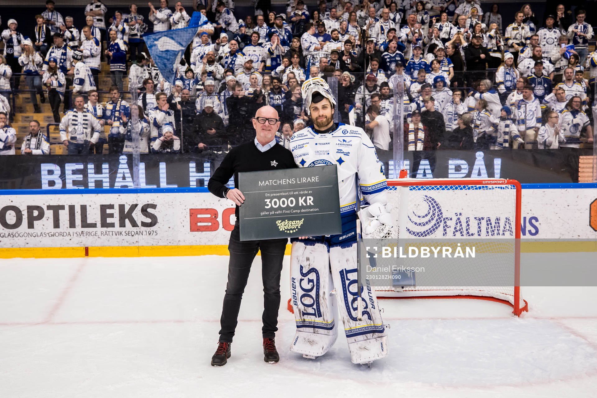 Leksands målvakt Mantas Armalis utsedd till matchens lirare