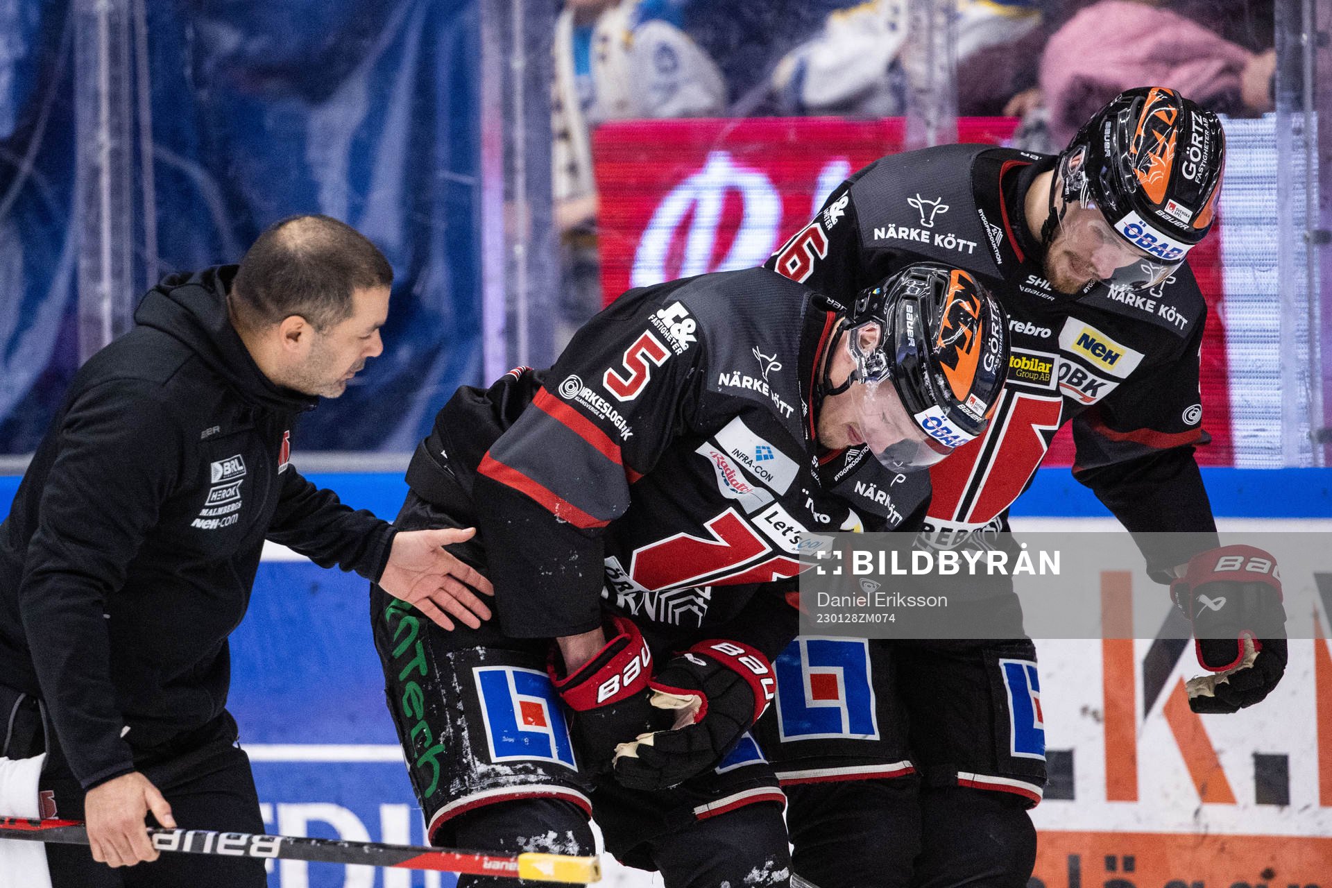 Örebros Gustav Backström har ont
