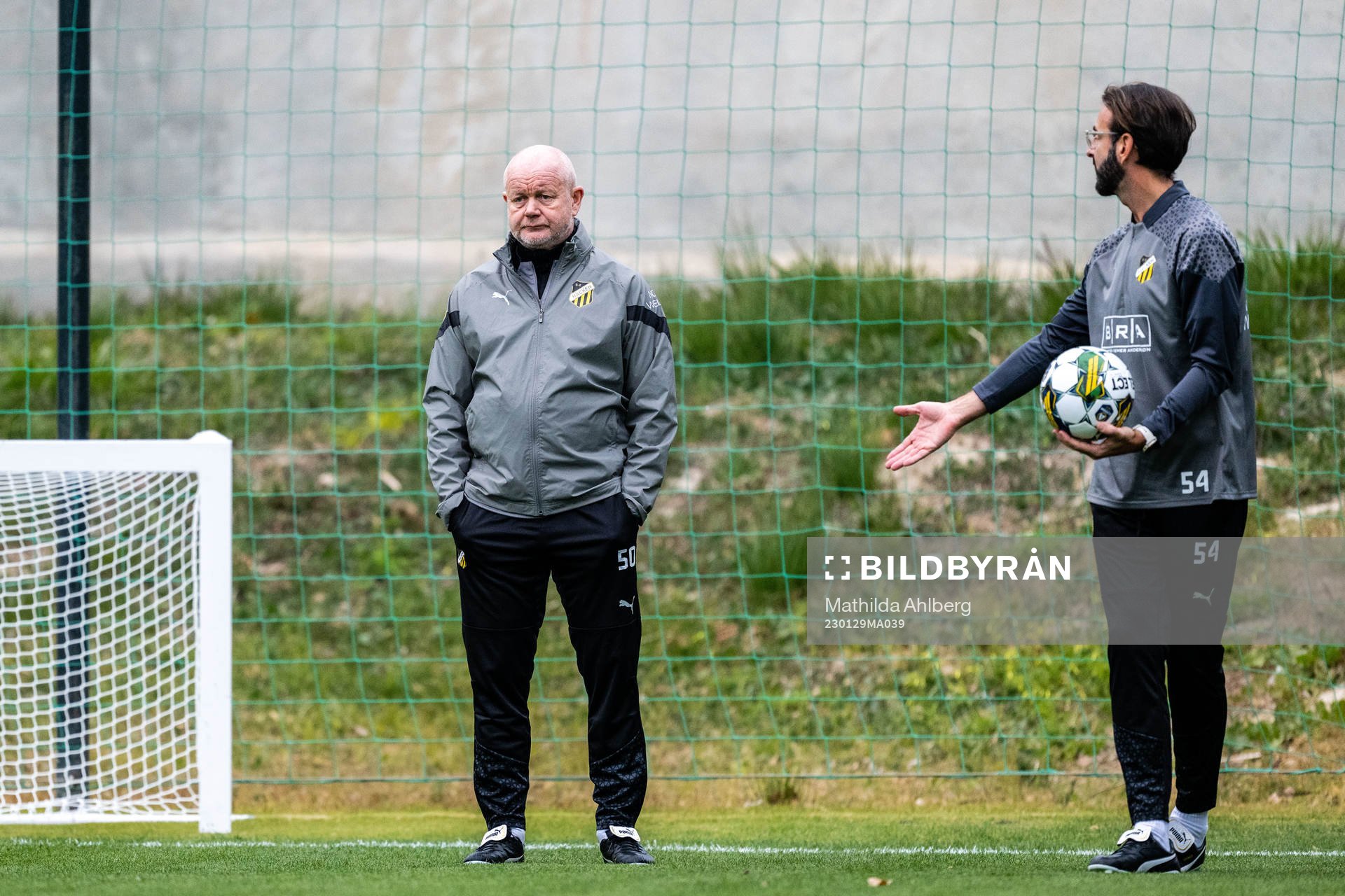 Tränare Per-Mathias Høgmo och fystränare Jordi Gonzalez