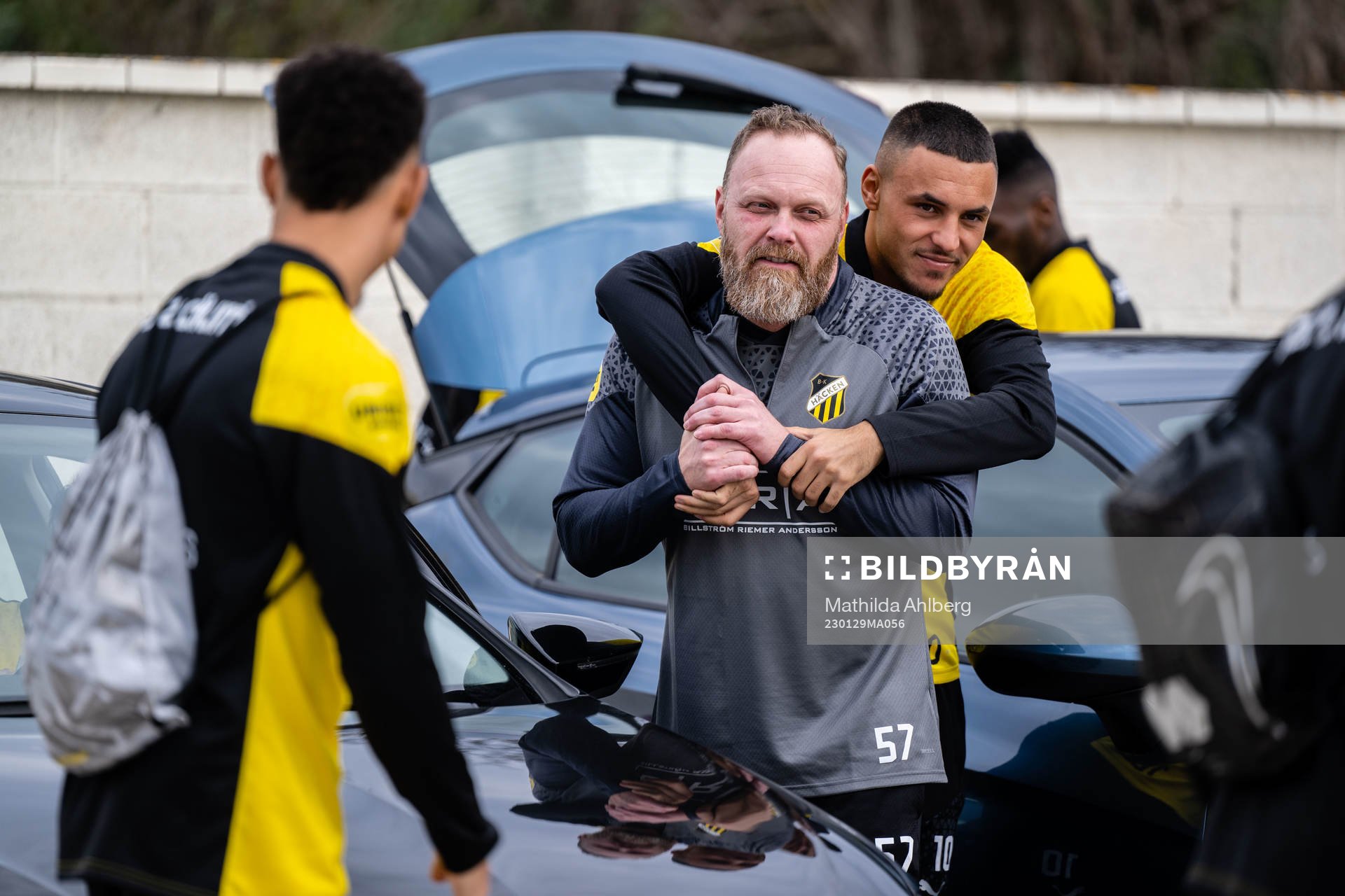 Fystränare Nicklas Möller och Ali Youssef