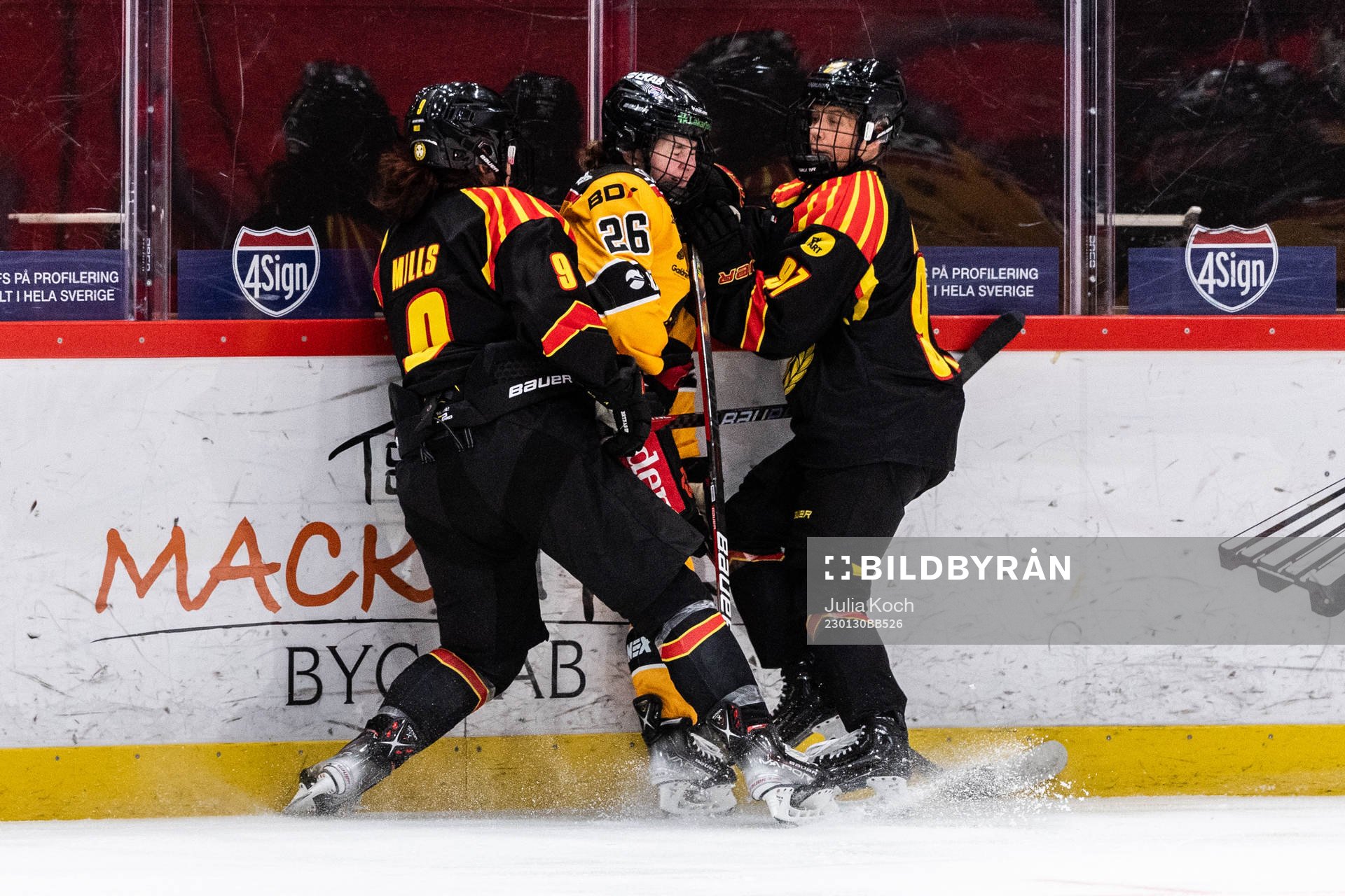 Brynäs Alena Mills Luleås Sara Lindqvist och Brynäs