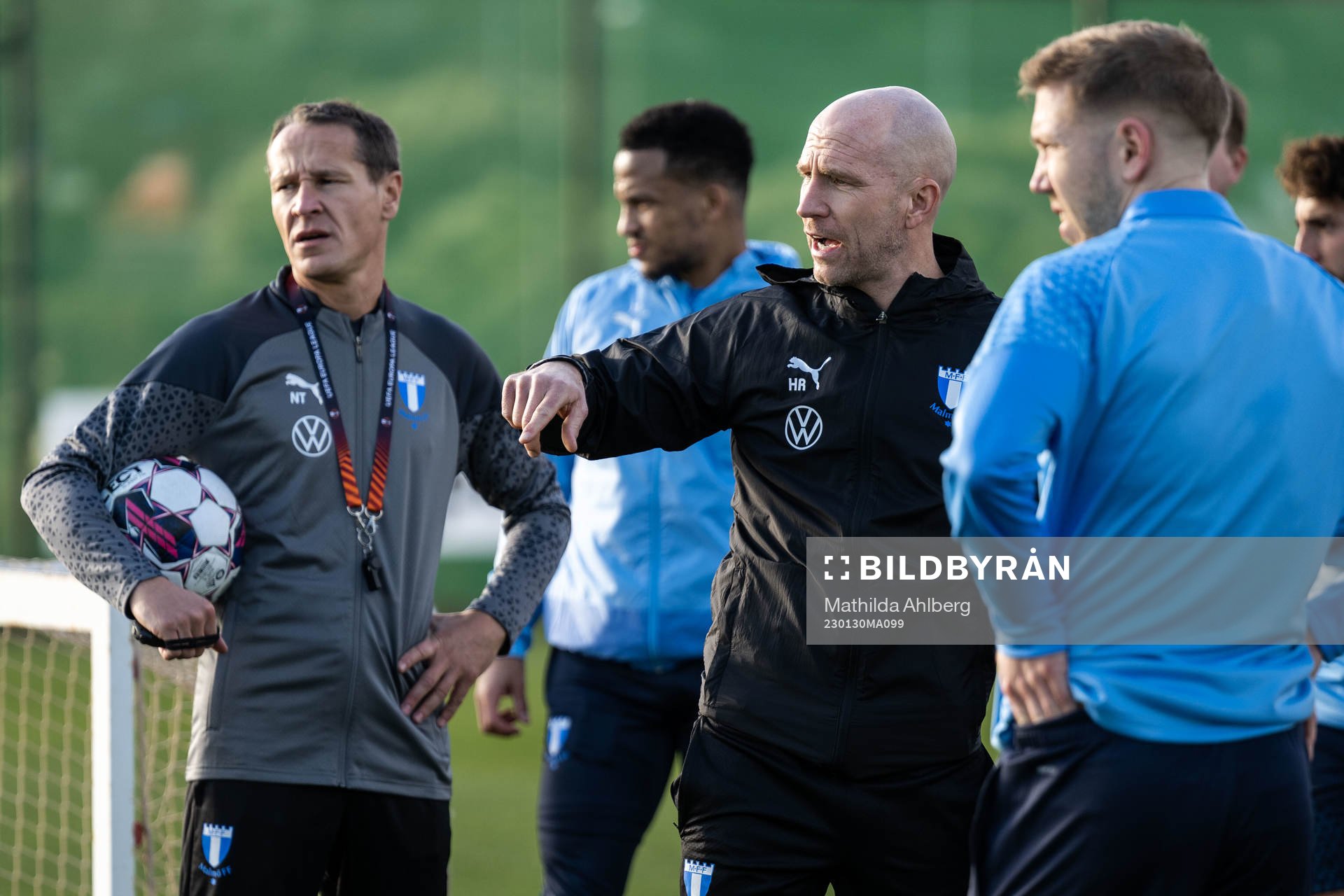 Assisterande tränare Nikola Trajkovic och tränare Henrik