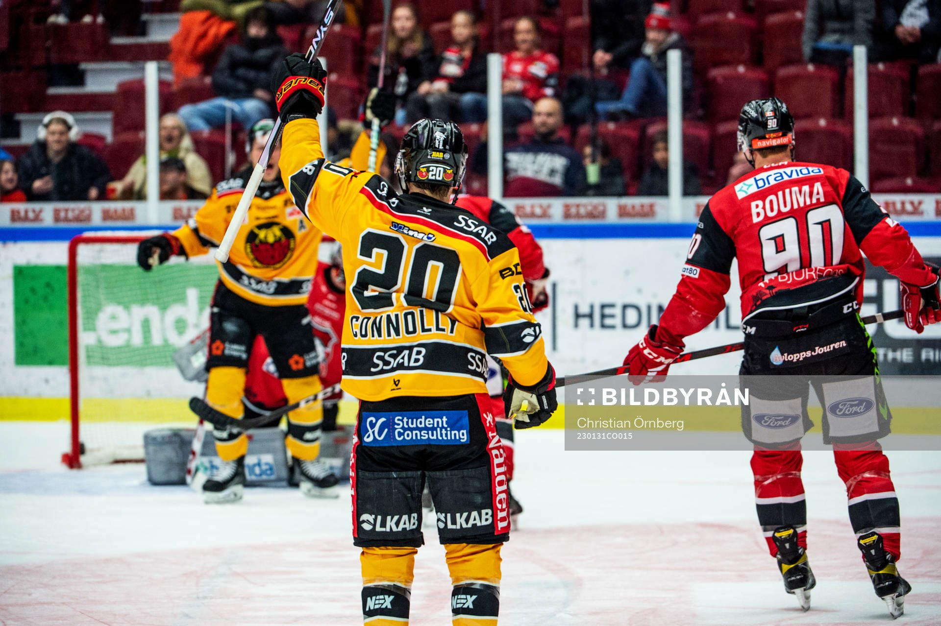 Luleås Jack Connolly jublar