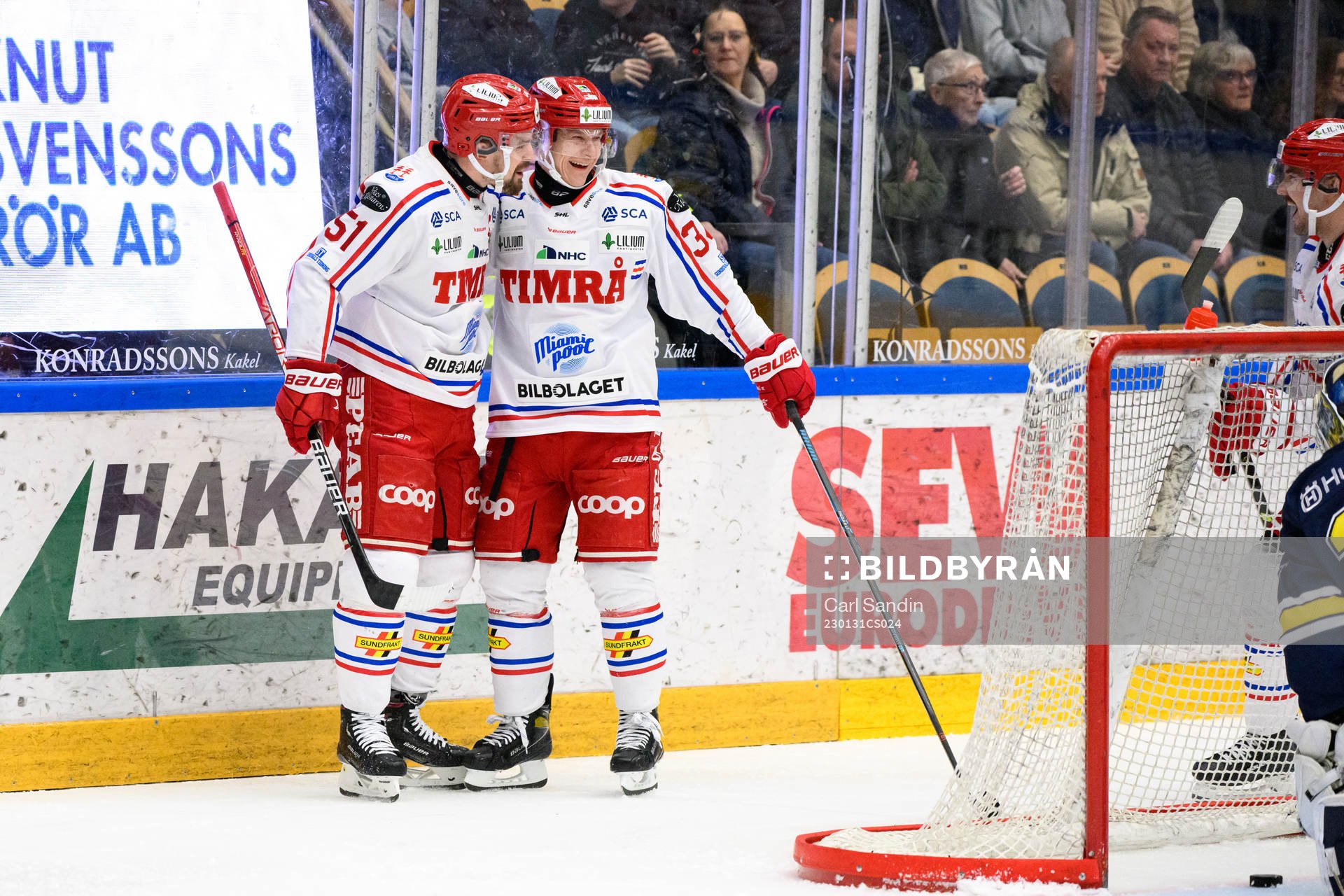 Timrås Olli Palola jublar