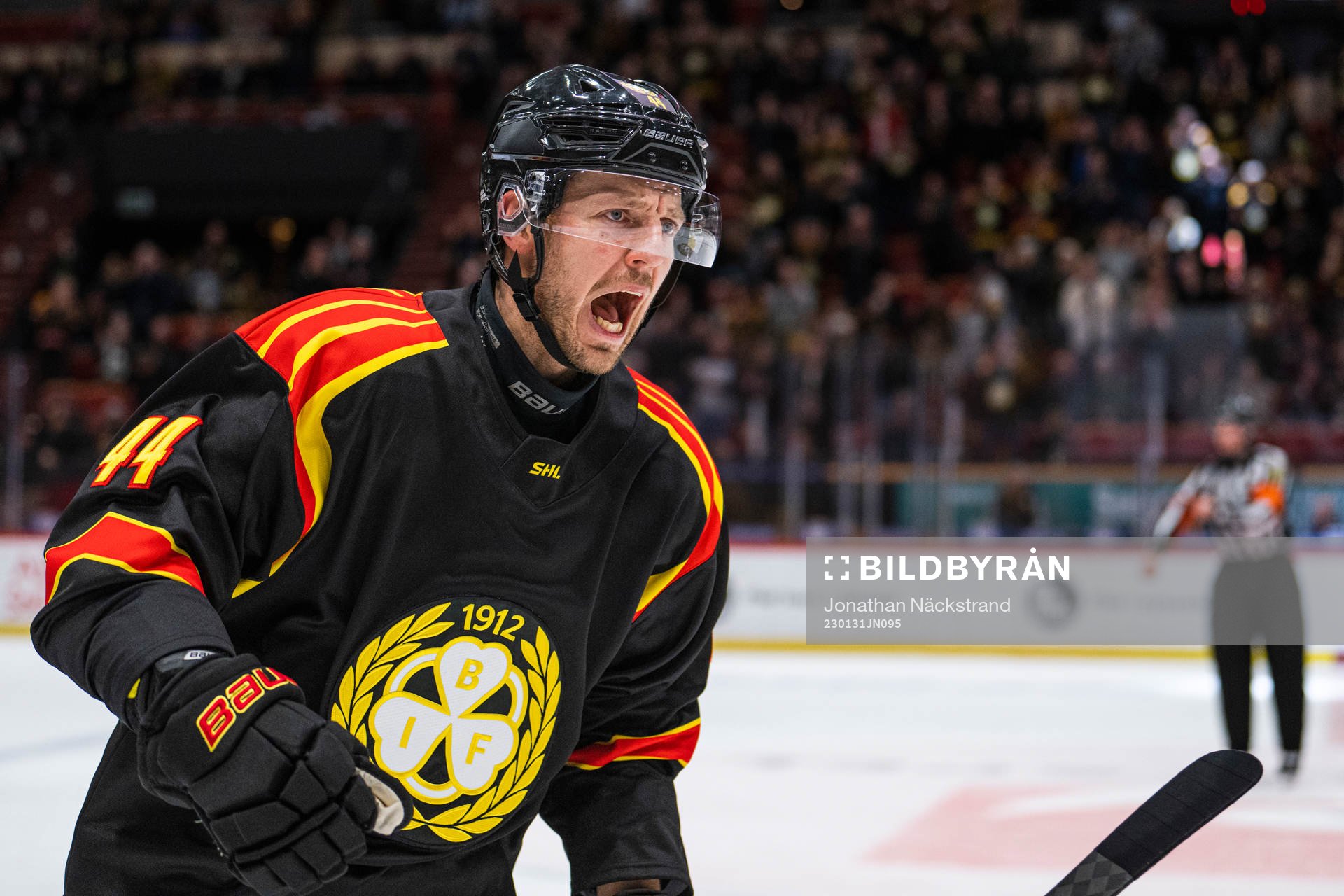 Brynäs Jacob Blomqvist jublar