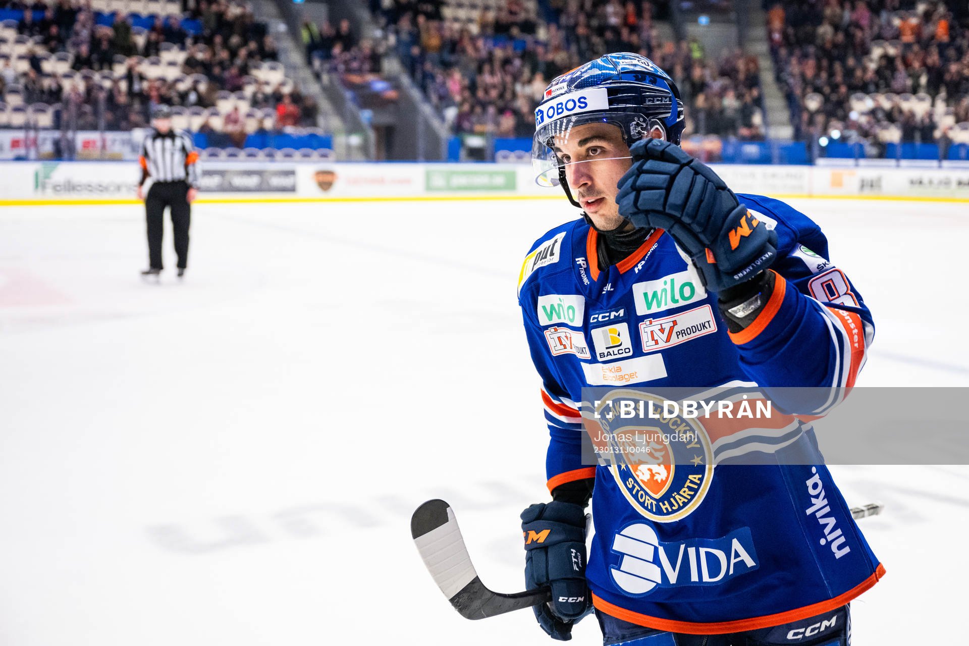 Växjös Jayden Halbgewachs jublar