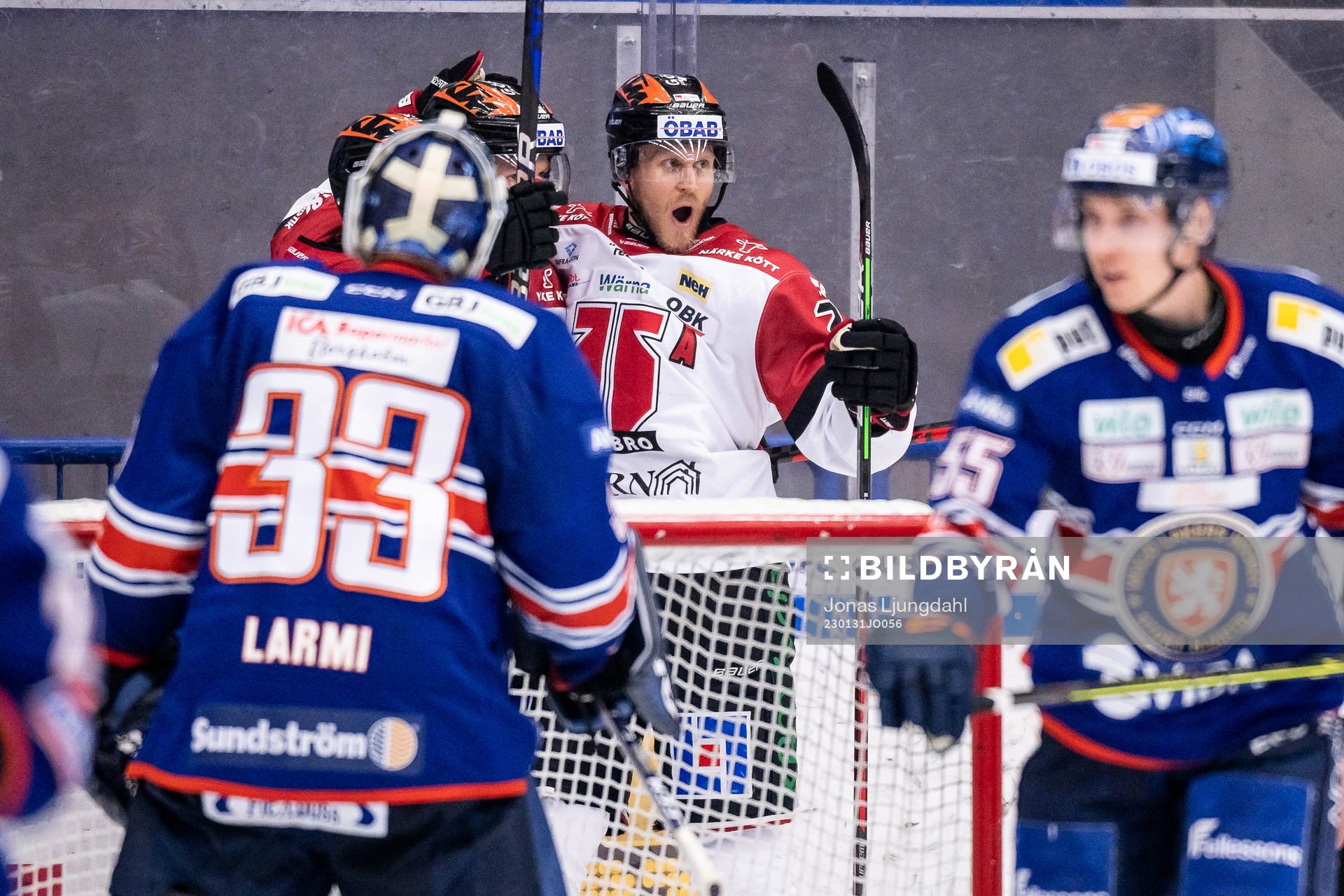 Örebros Jani Lajunen jublar