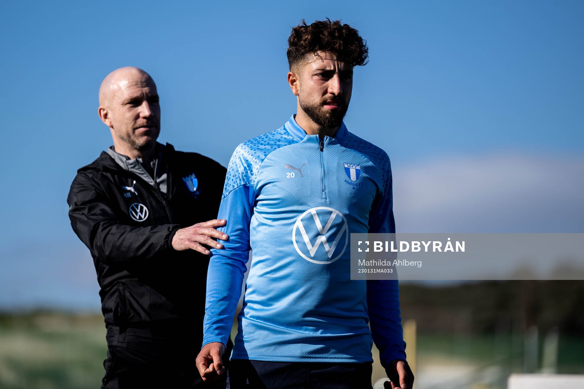 Tränare Henrik Rydström och Moustafa Zeidan