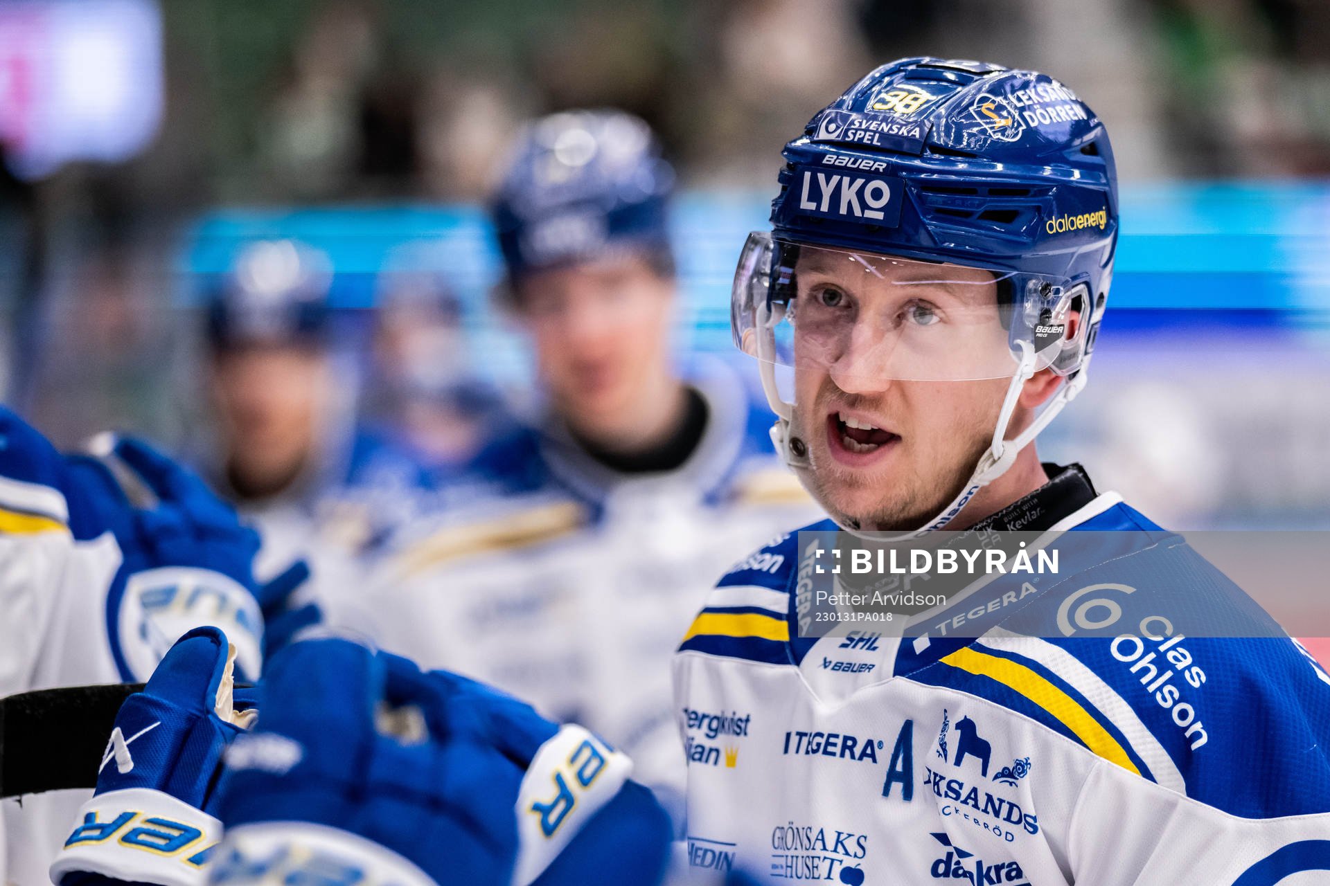 Leksands Olle Alsing jublar