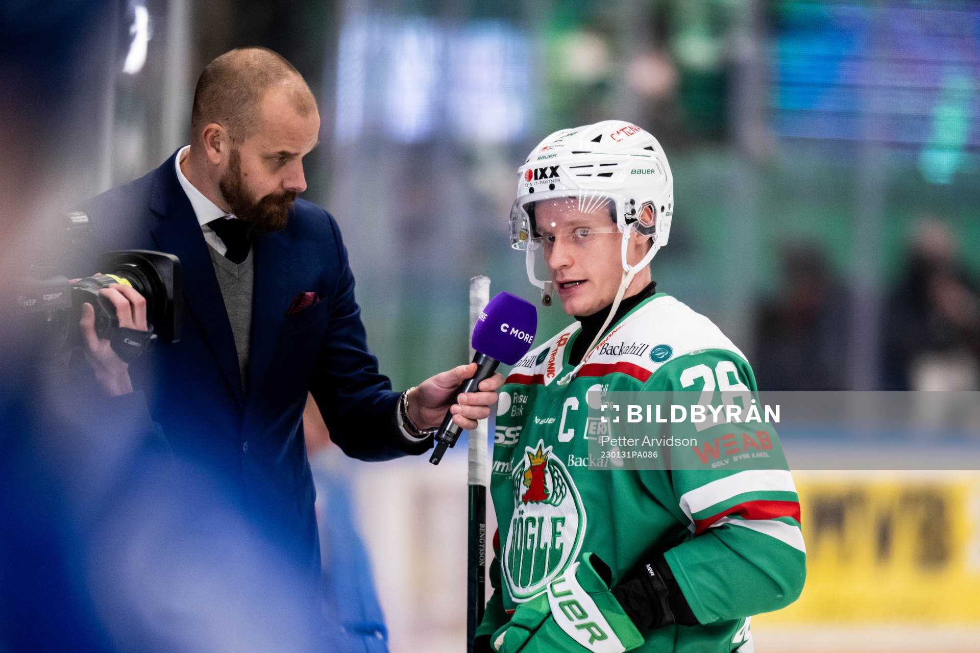 Sanny Lindström, Cmore intervjuar Rögles Anton Bengtsson