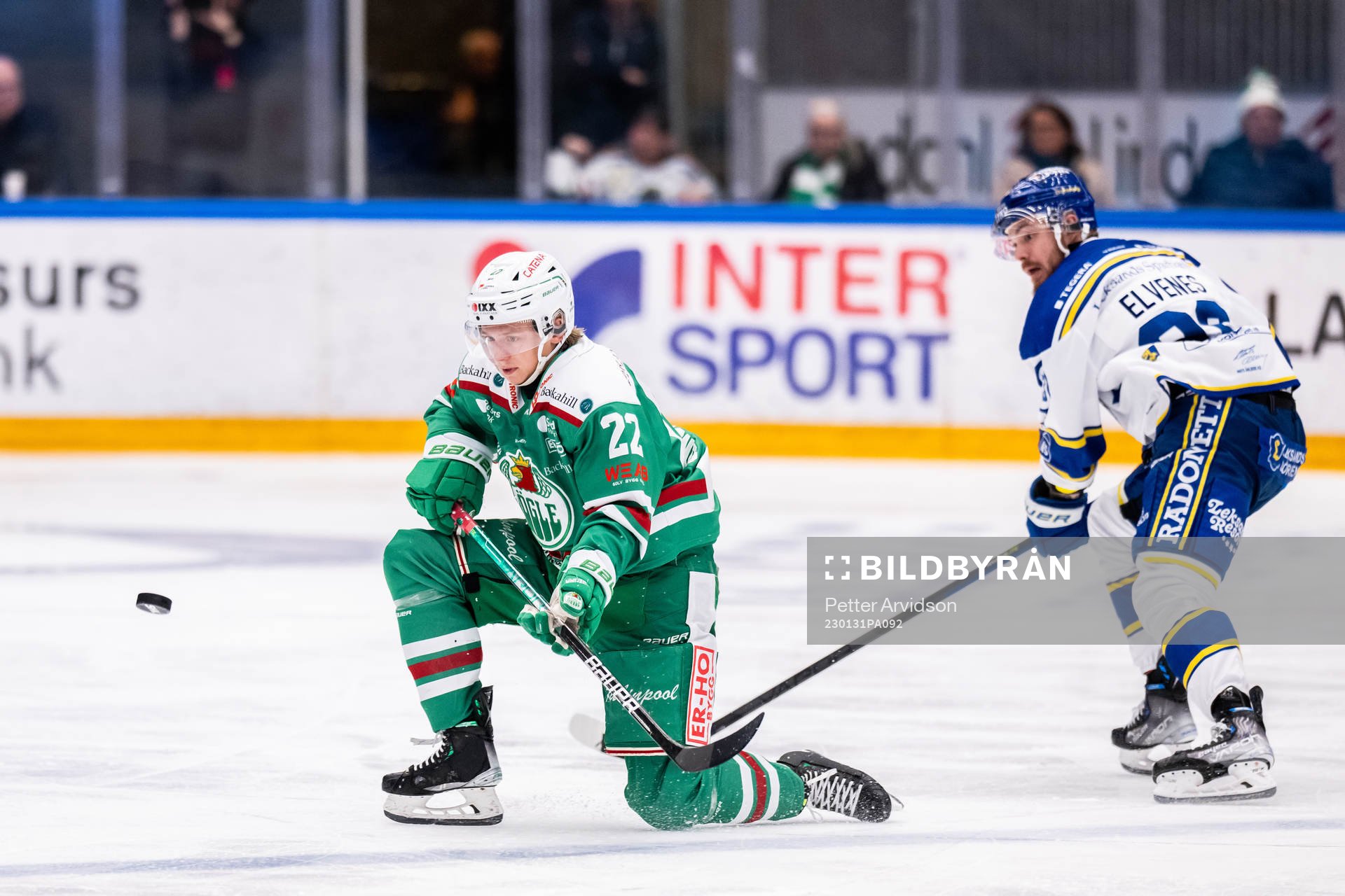 Rögles Samuel Jonsson och Leksands Lucas Elvenes