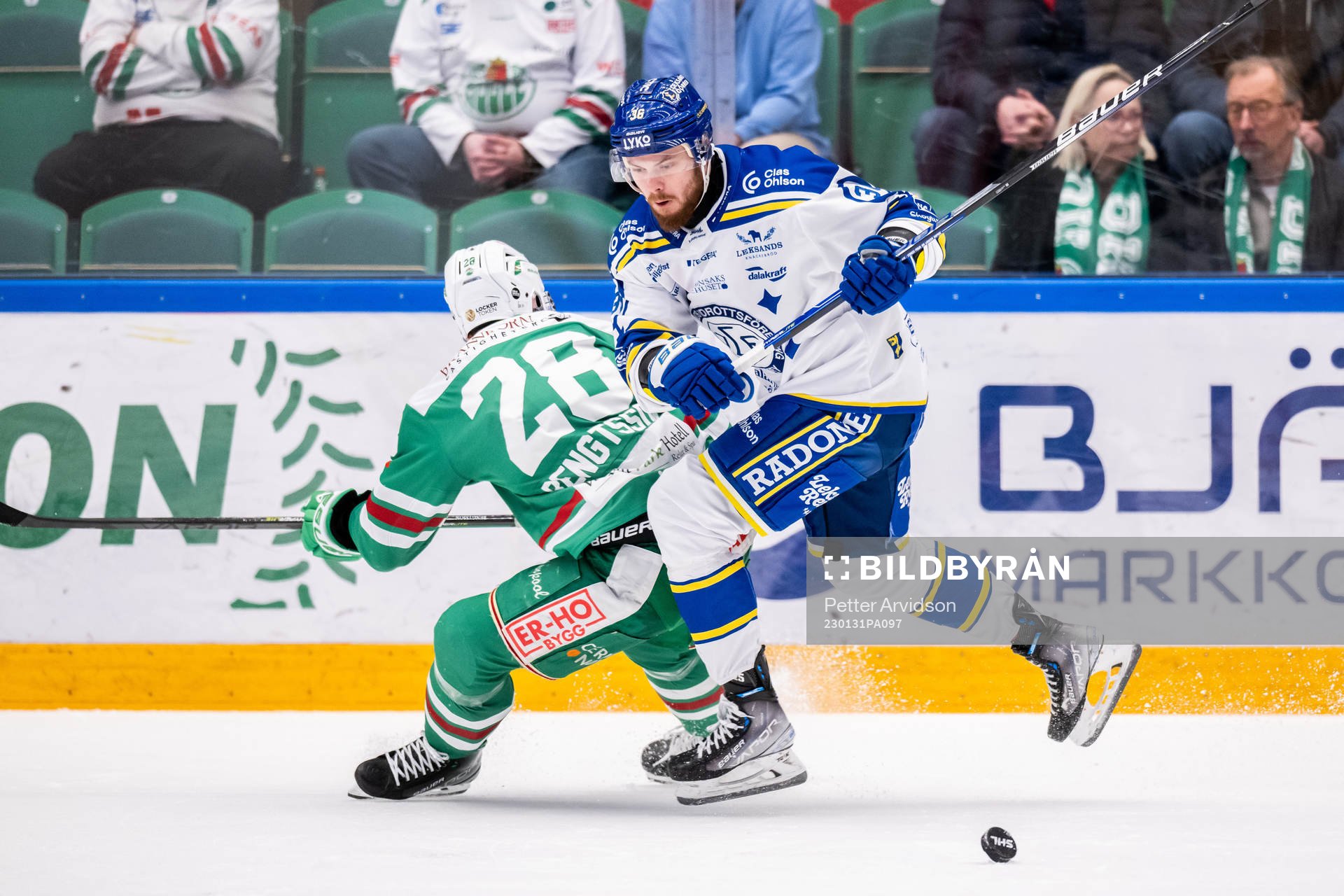 Leksands Lucas Elvenes och Rögles Anton Bengtsson