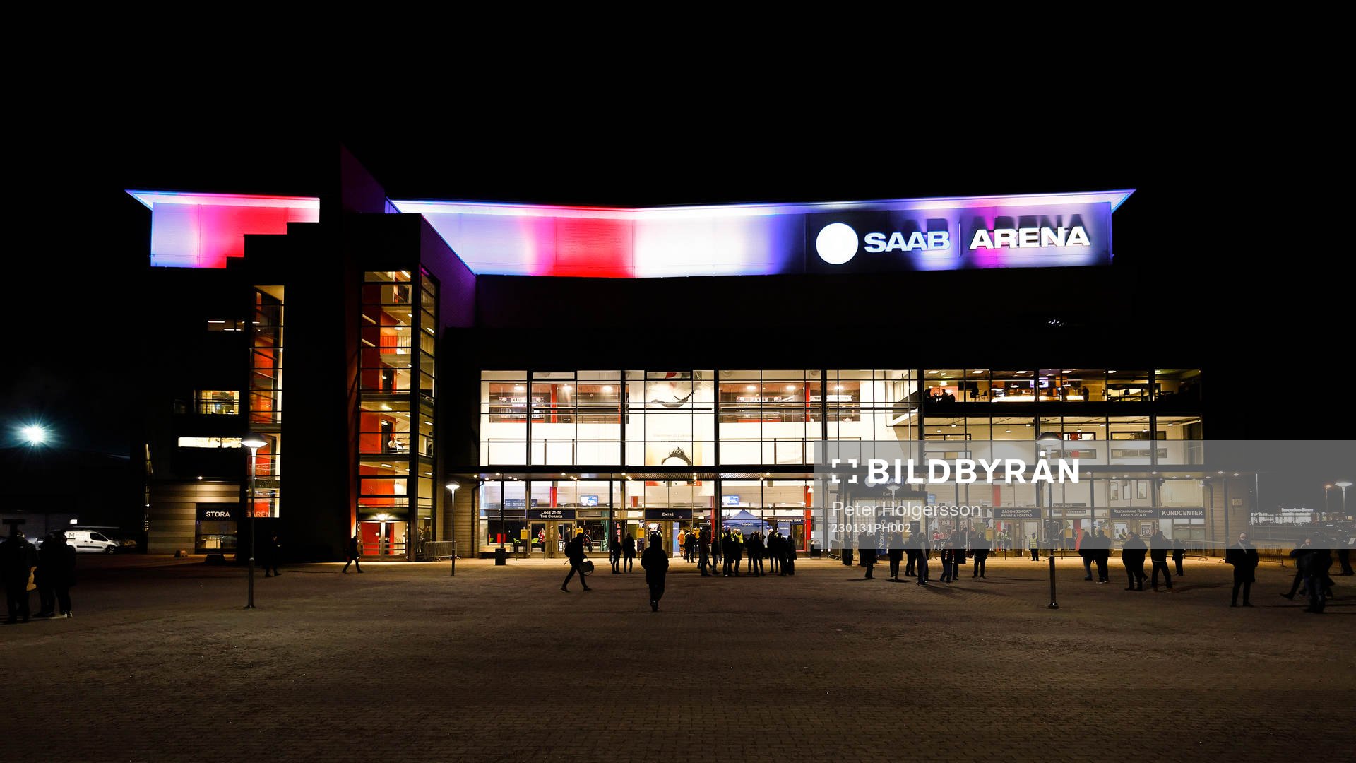 SAAB Arena före ishockeymatchen i SHL mellan Linköping