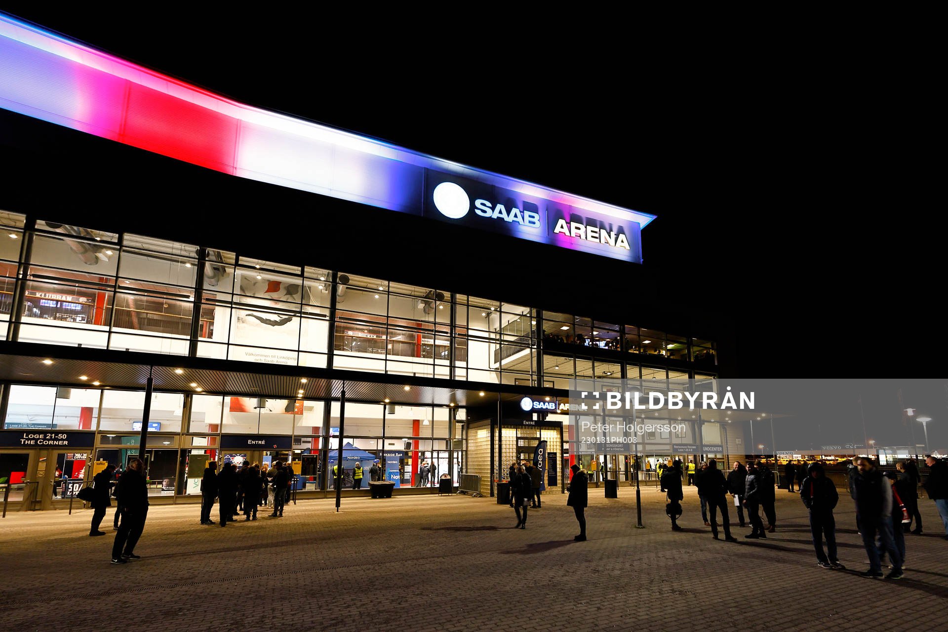SAAB Arena före ishockeymatchen i SHL mellan Linköping