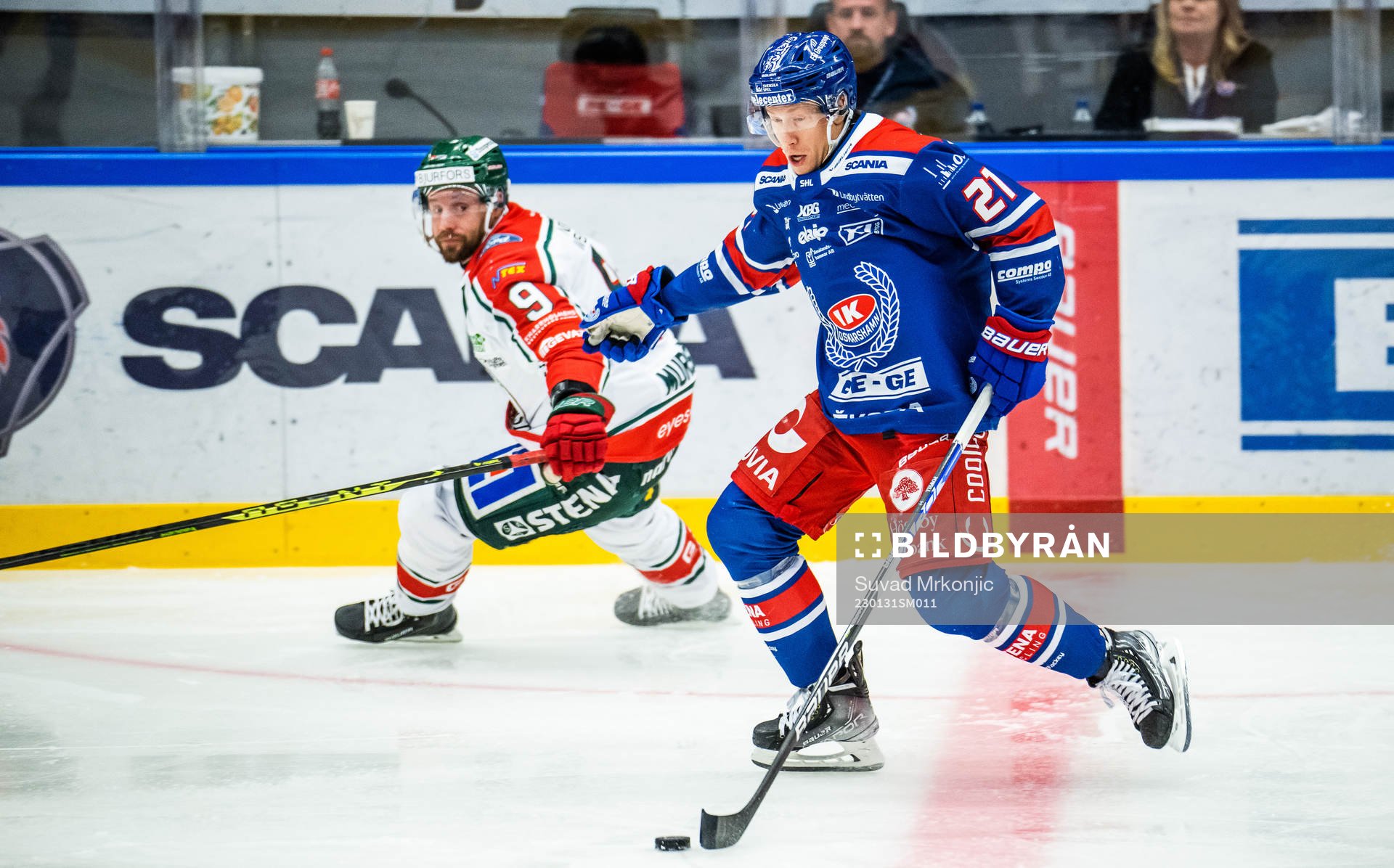 Frölundas Jan Mursak och Oskarshamns Myles Powell
