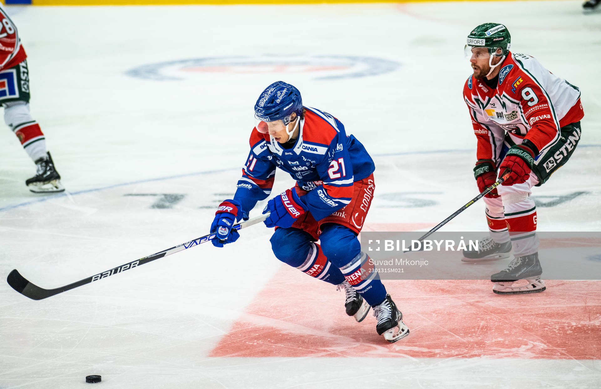 Oskarshamns Myles Powell och Frölundas Jan Mursak