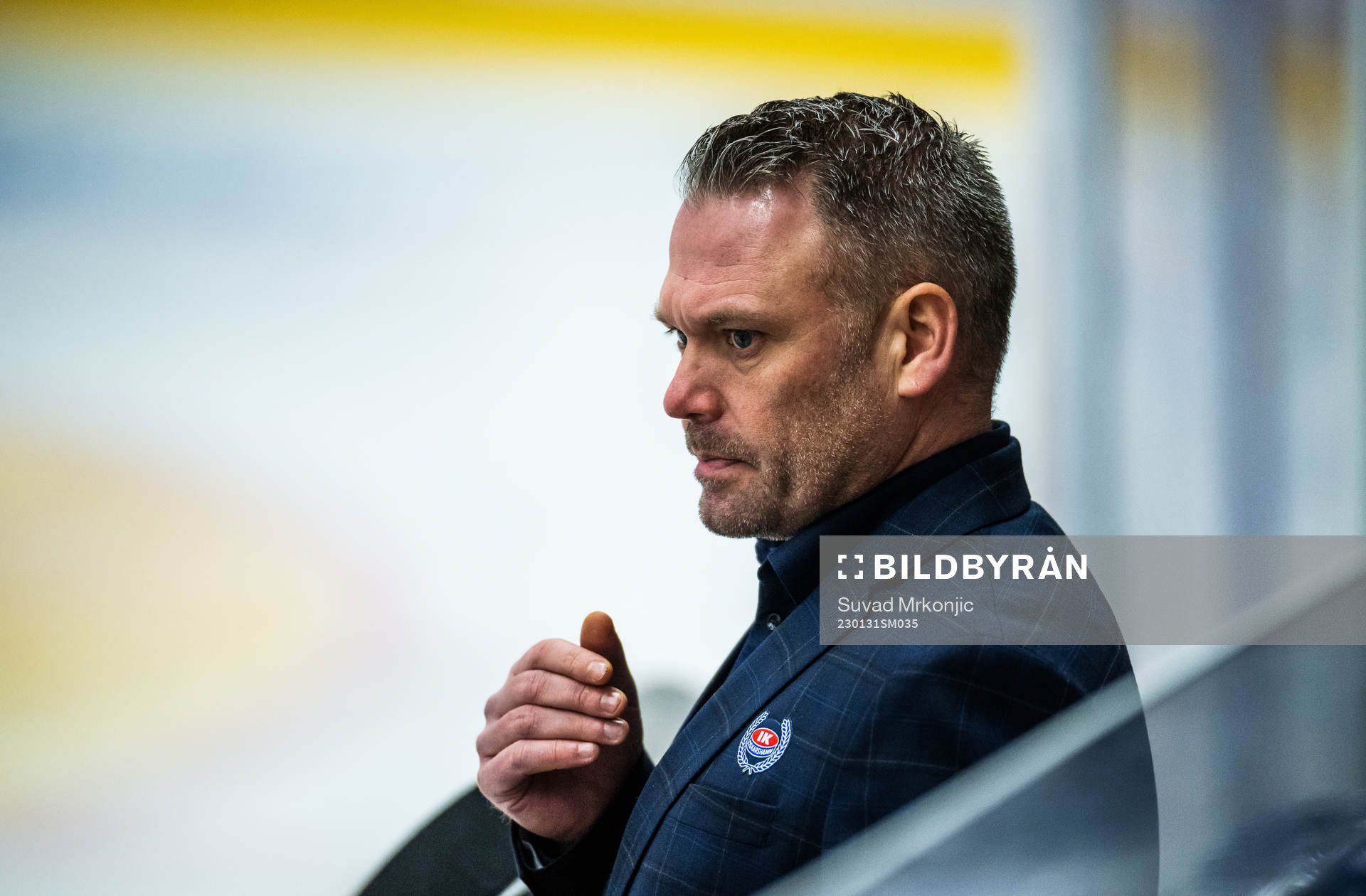 Oskarshamns assisterande tränare Mikael Holmqvist