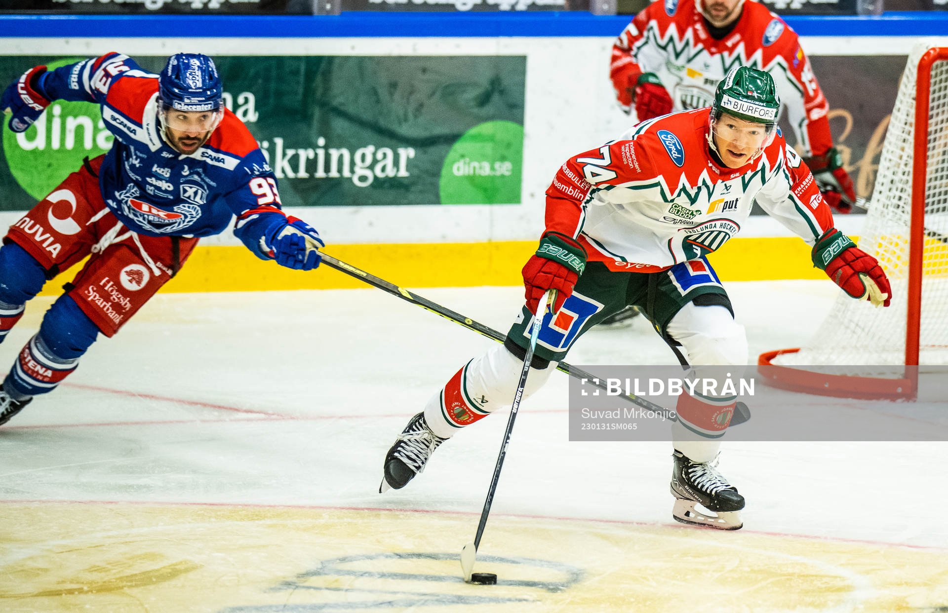 Oskarshamns Cameron Brace och Frölundas Andreas Borgman