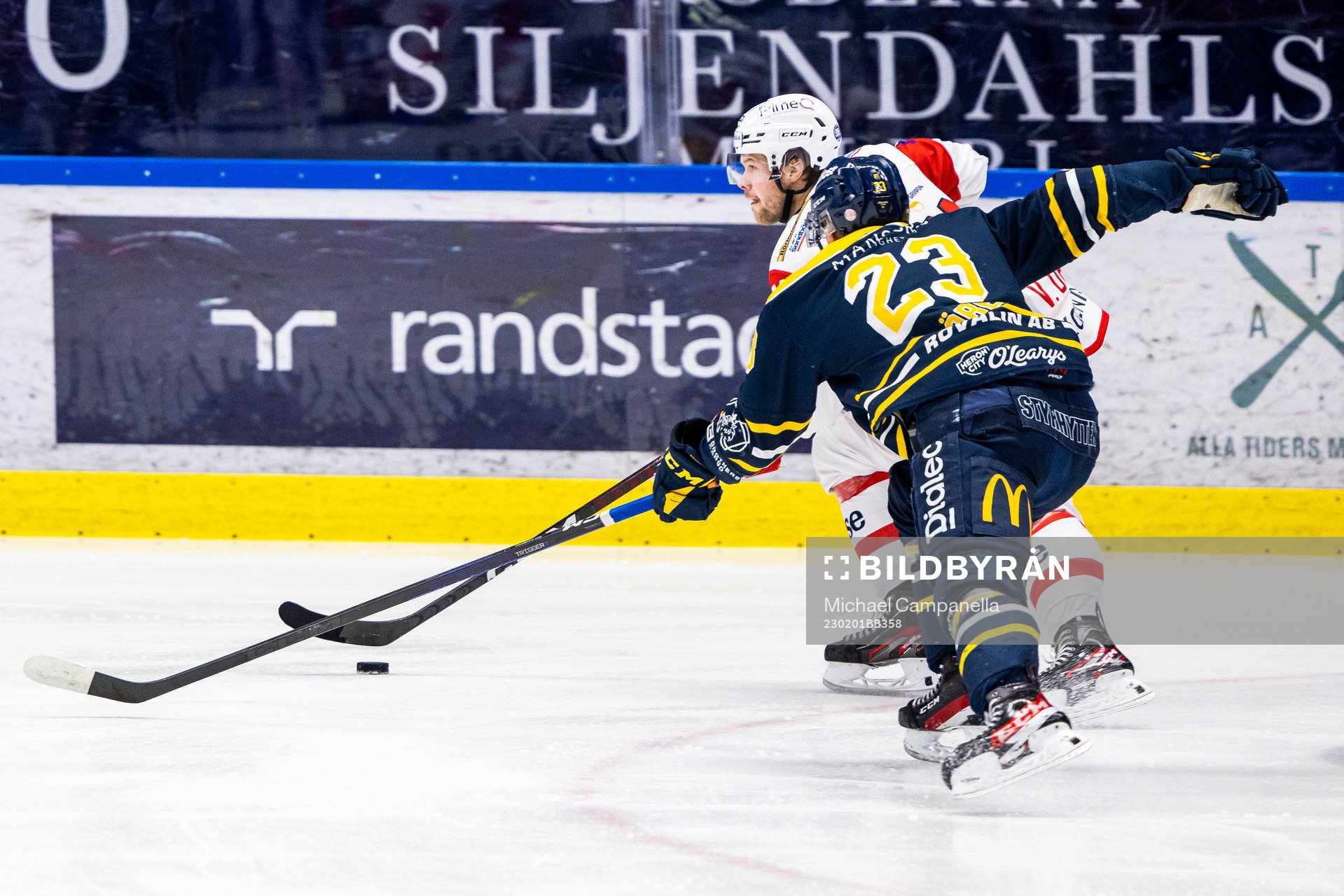 Södertäljes Albert Sjöberg och Västerviks Victor Öhman