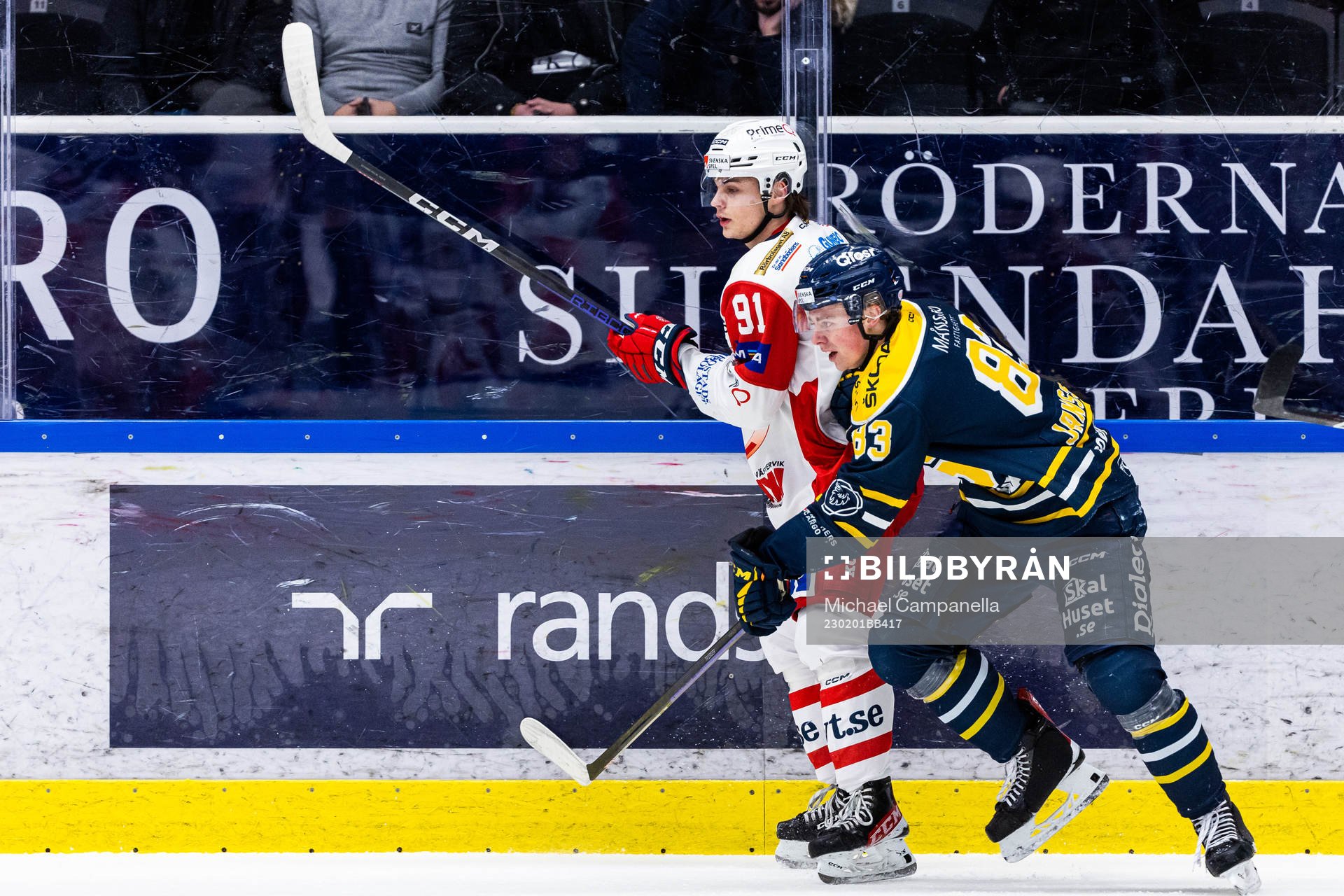 Västerviks Alex Ciernik och Södertäljes Ludvig Jansson