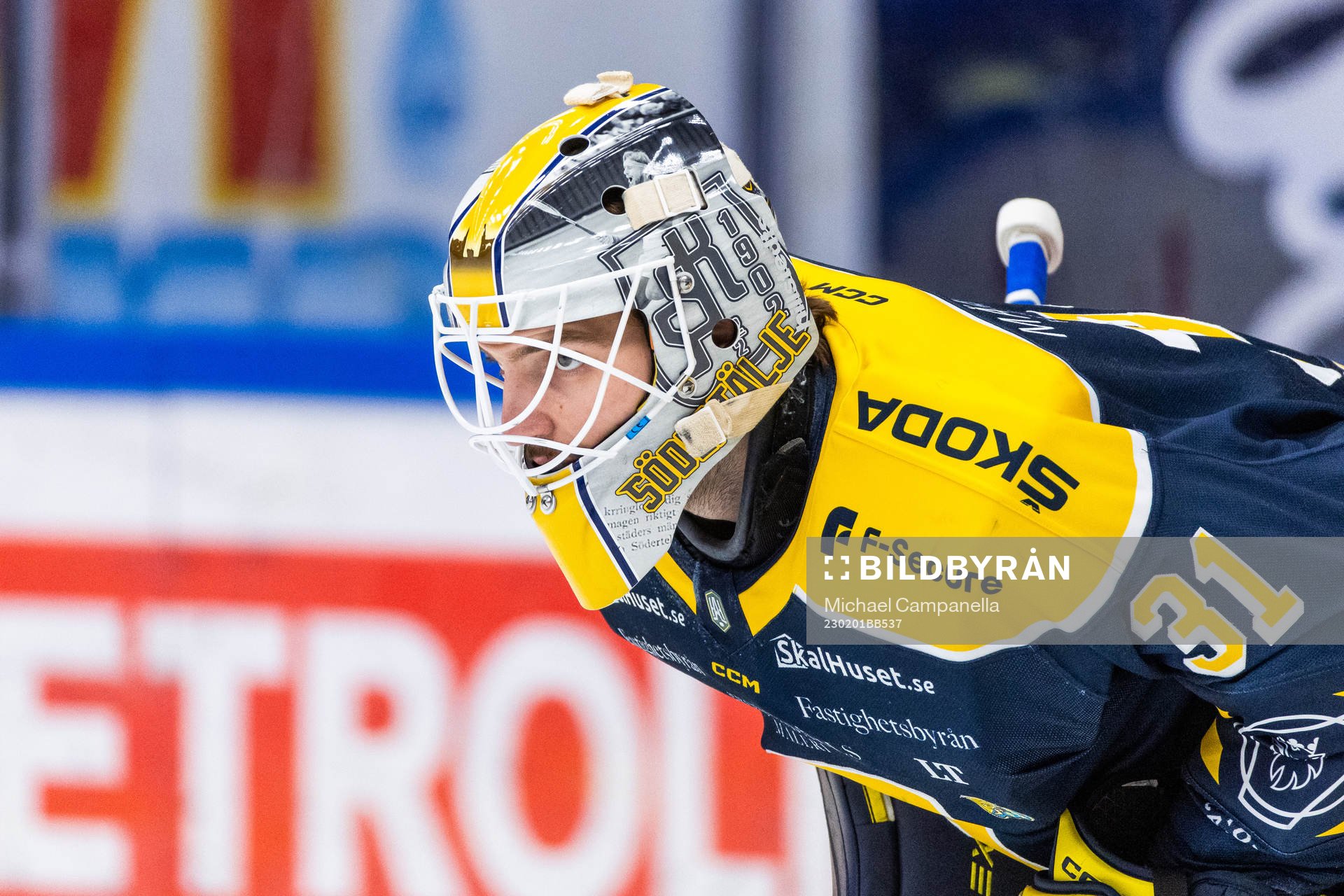 Södertäljes målvakt Nikita Talapila