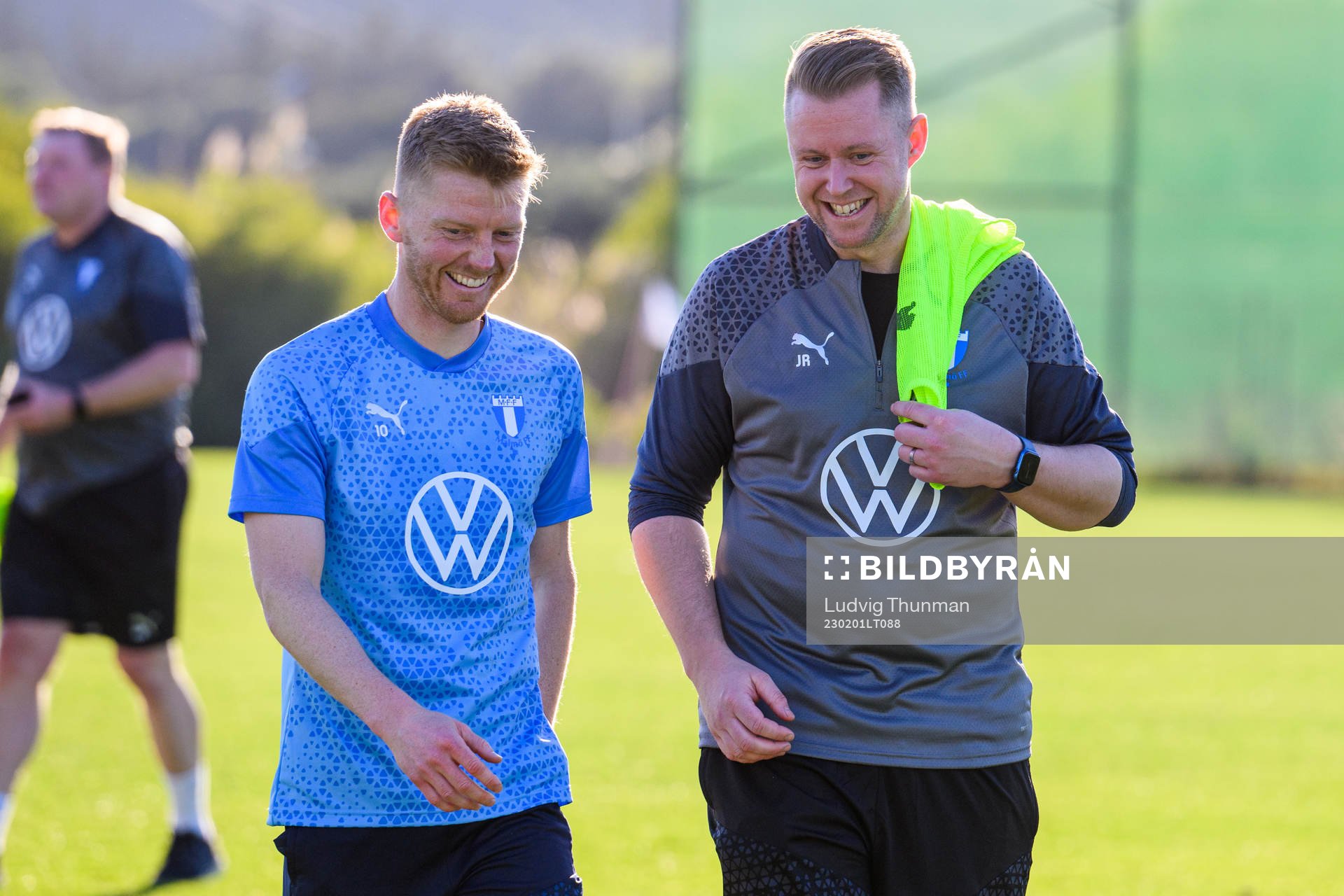 Anders Christiansen och sjukgymnast Jesper Robertsson