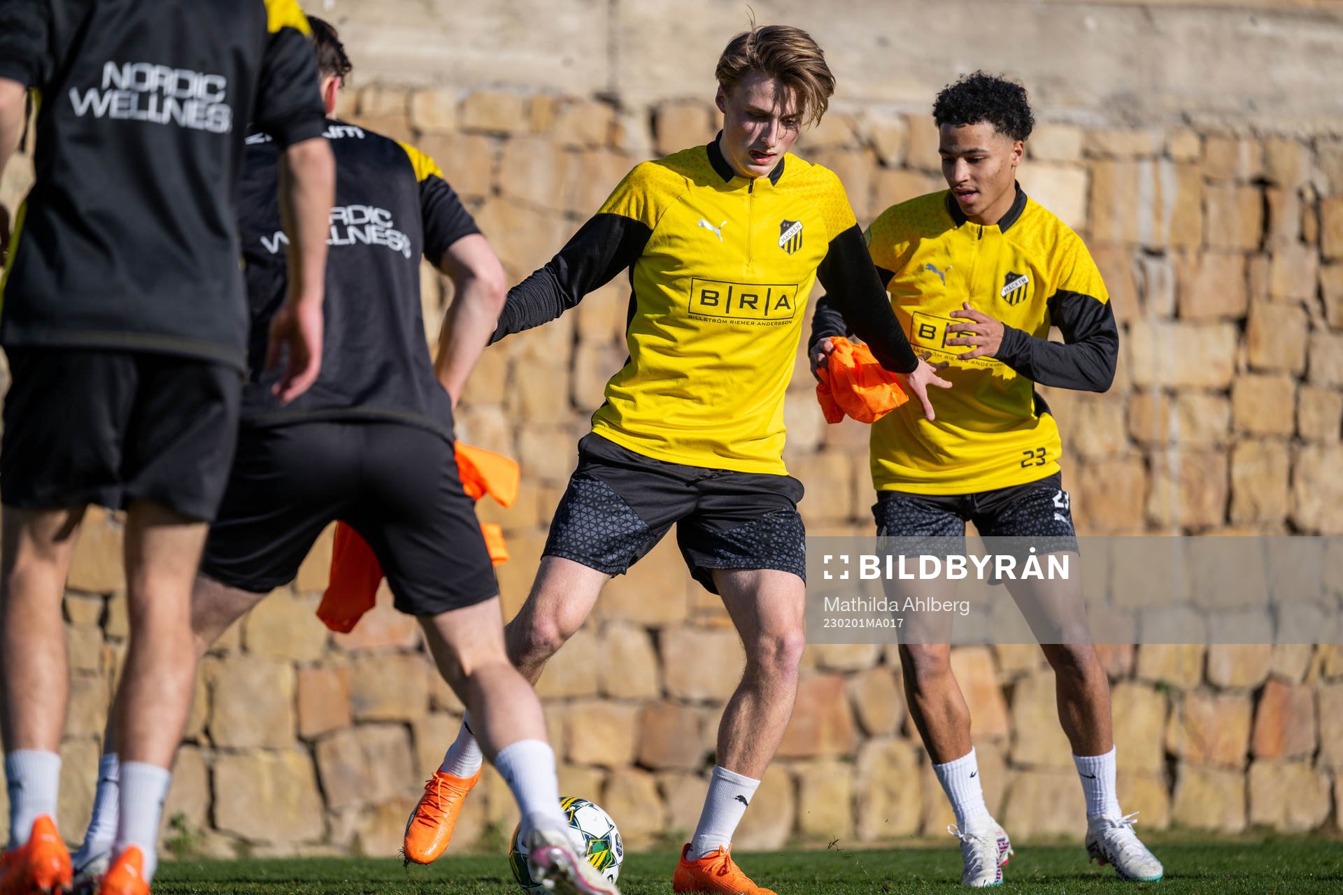 Sigge Jansson och Momodou Lamin Sonko