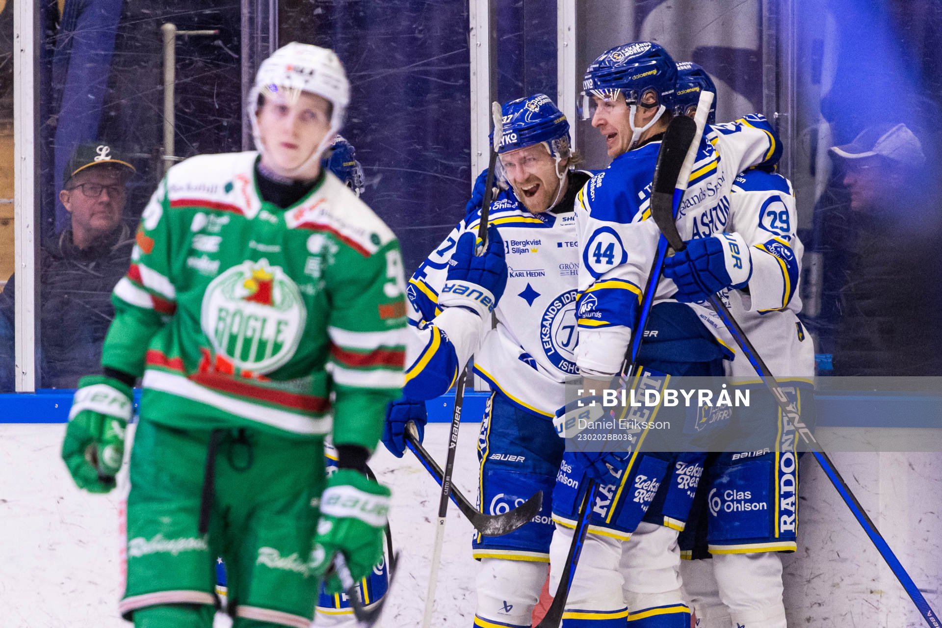 Leksands Anton Lindholm jublar