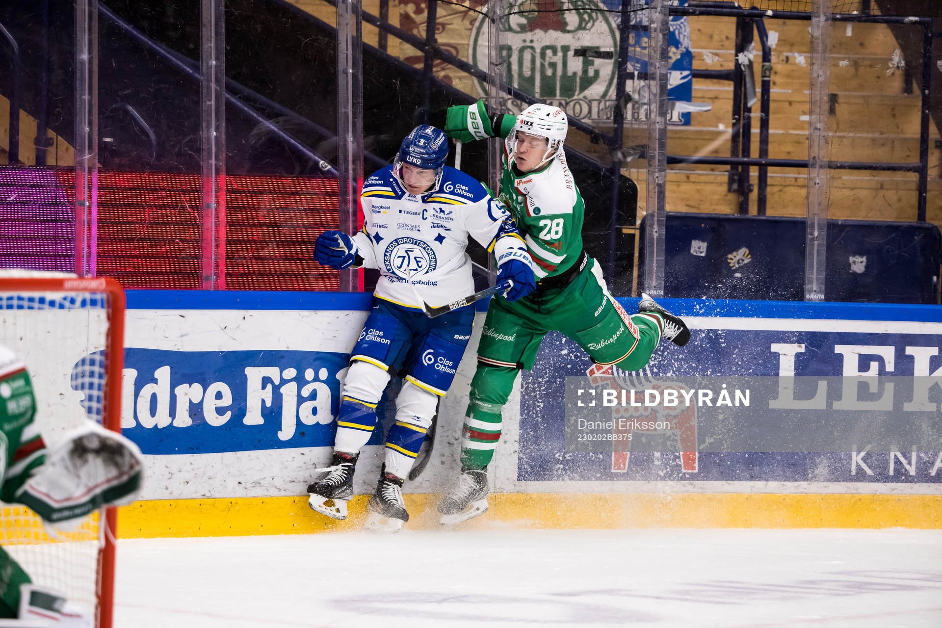 Leksands Patrik Zackrisson och Rögles Anton Bengtsson