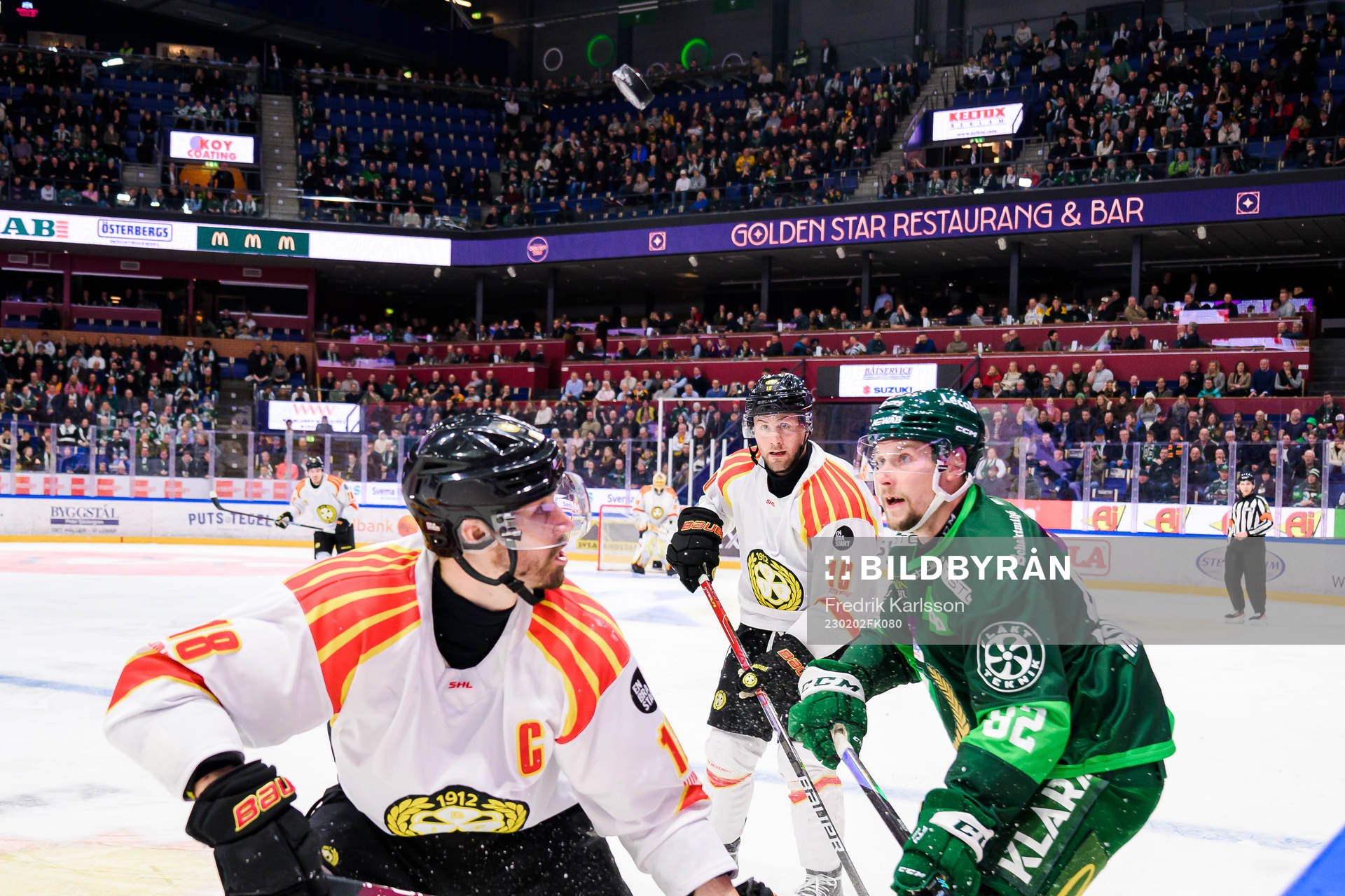 Brynäs Anton Rödin och Färjestads Jasse Ikonen