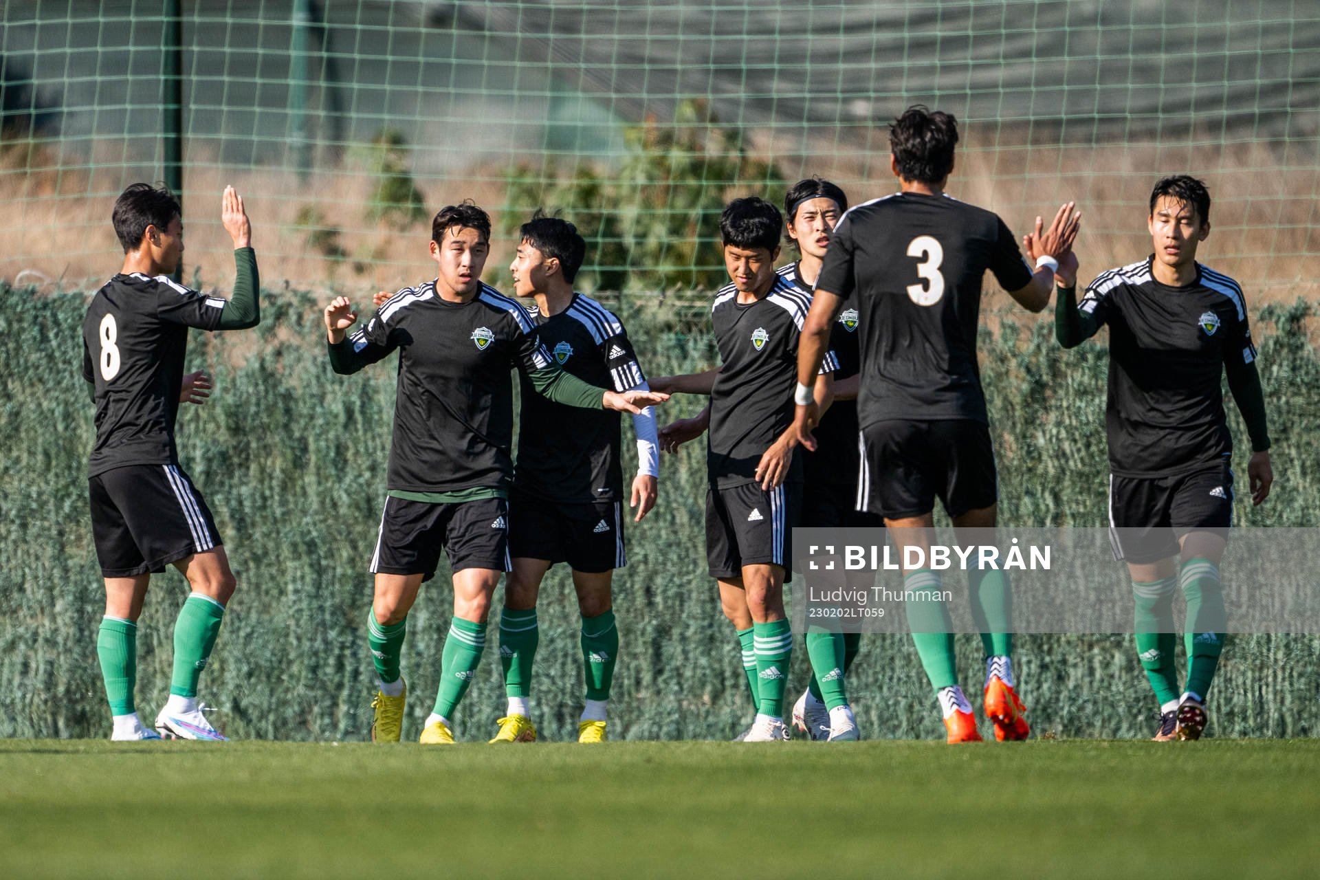 Players of Jeonbuk Hyundai celebrate