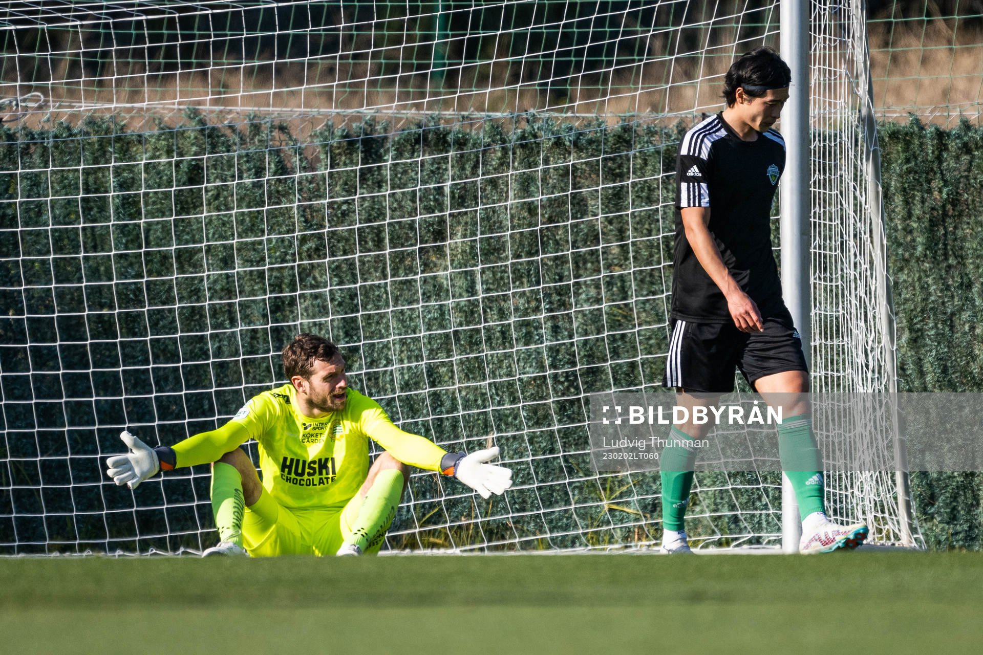 goalkeeper Davor Blazevic of Hammarby looks dejected