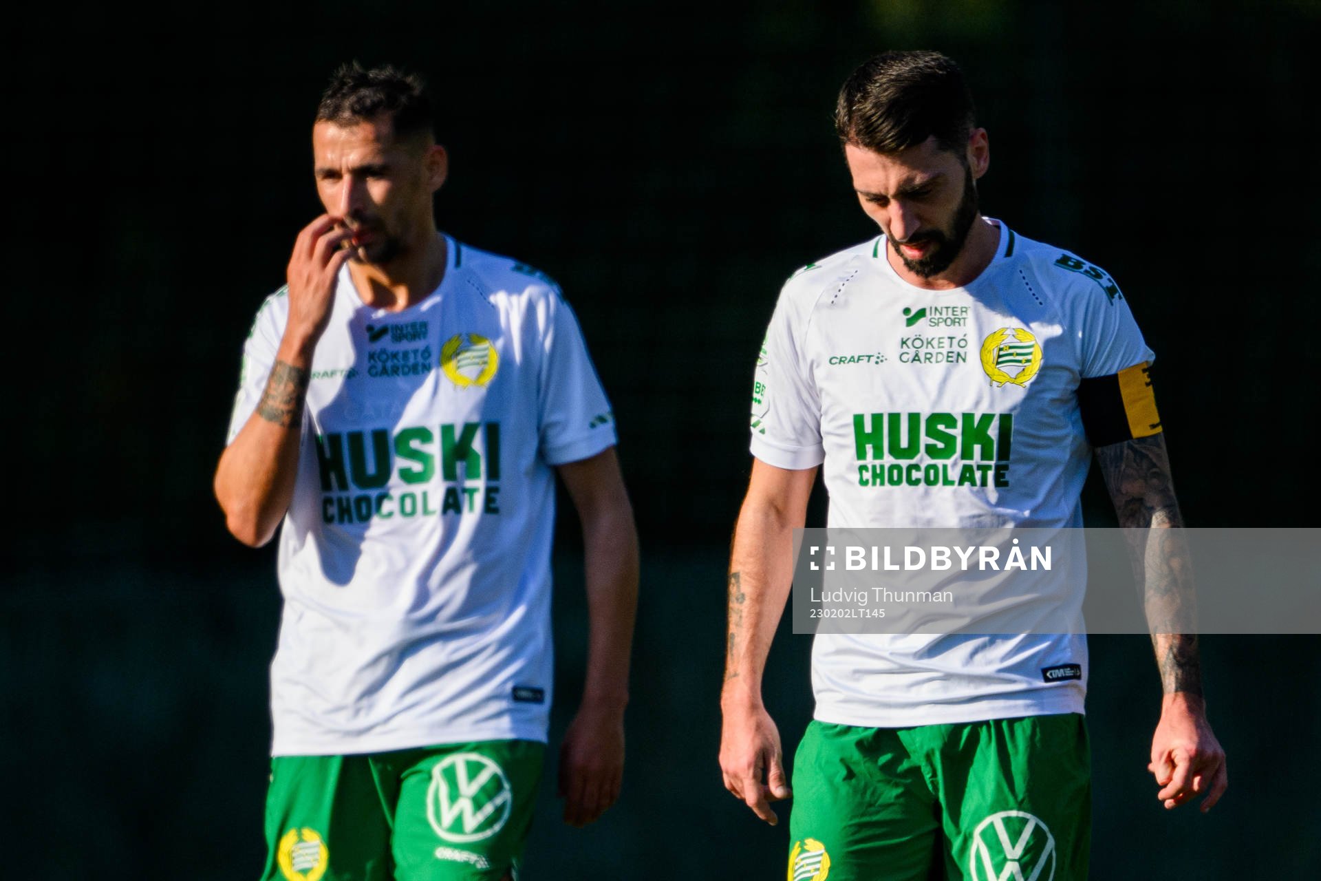 Loret Sadiku and Nahir Besara looks dejected