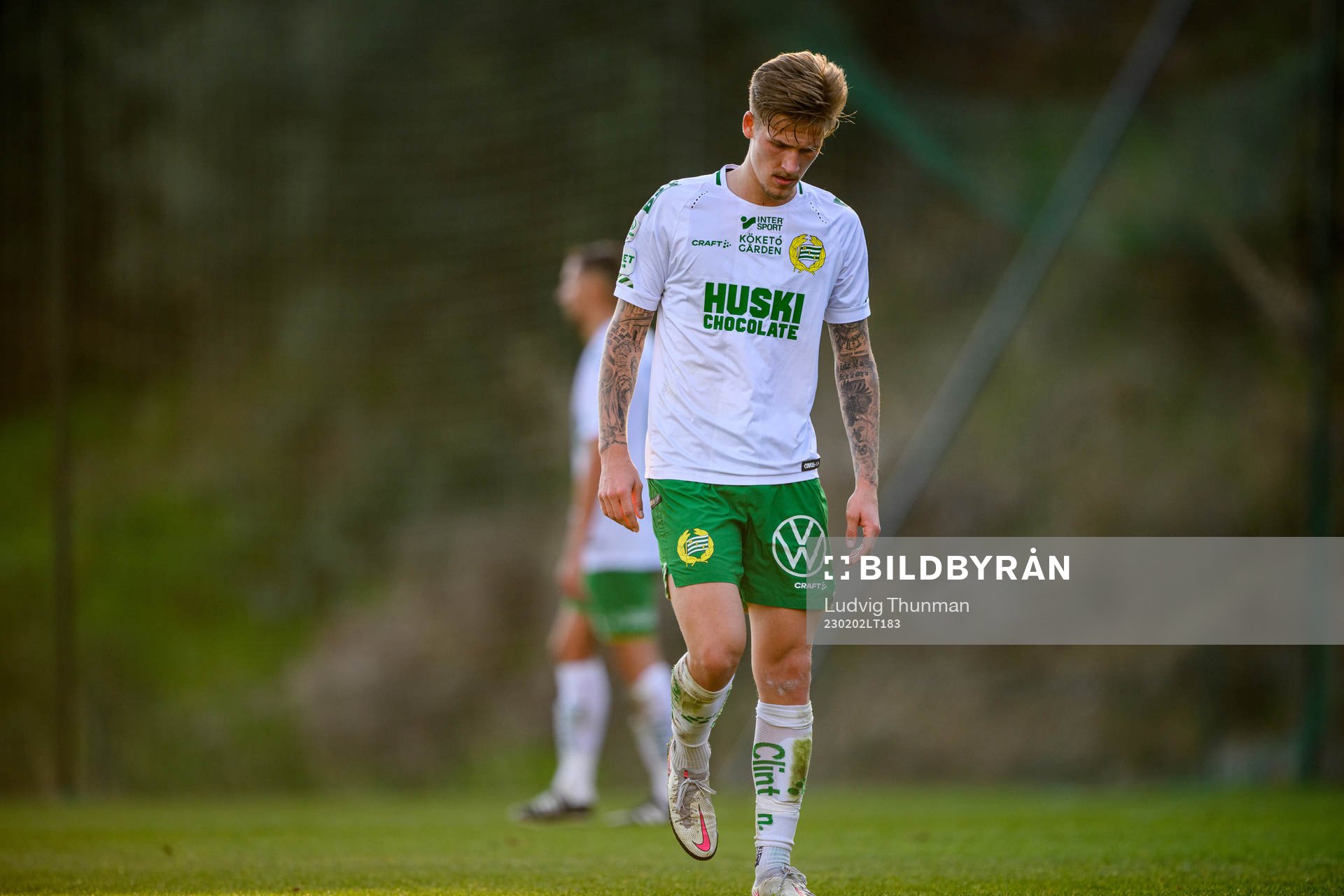 Fredrik Hammar of Hammarby looks dejected