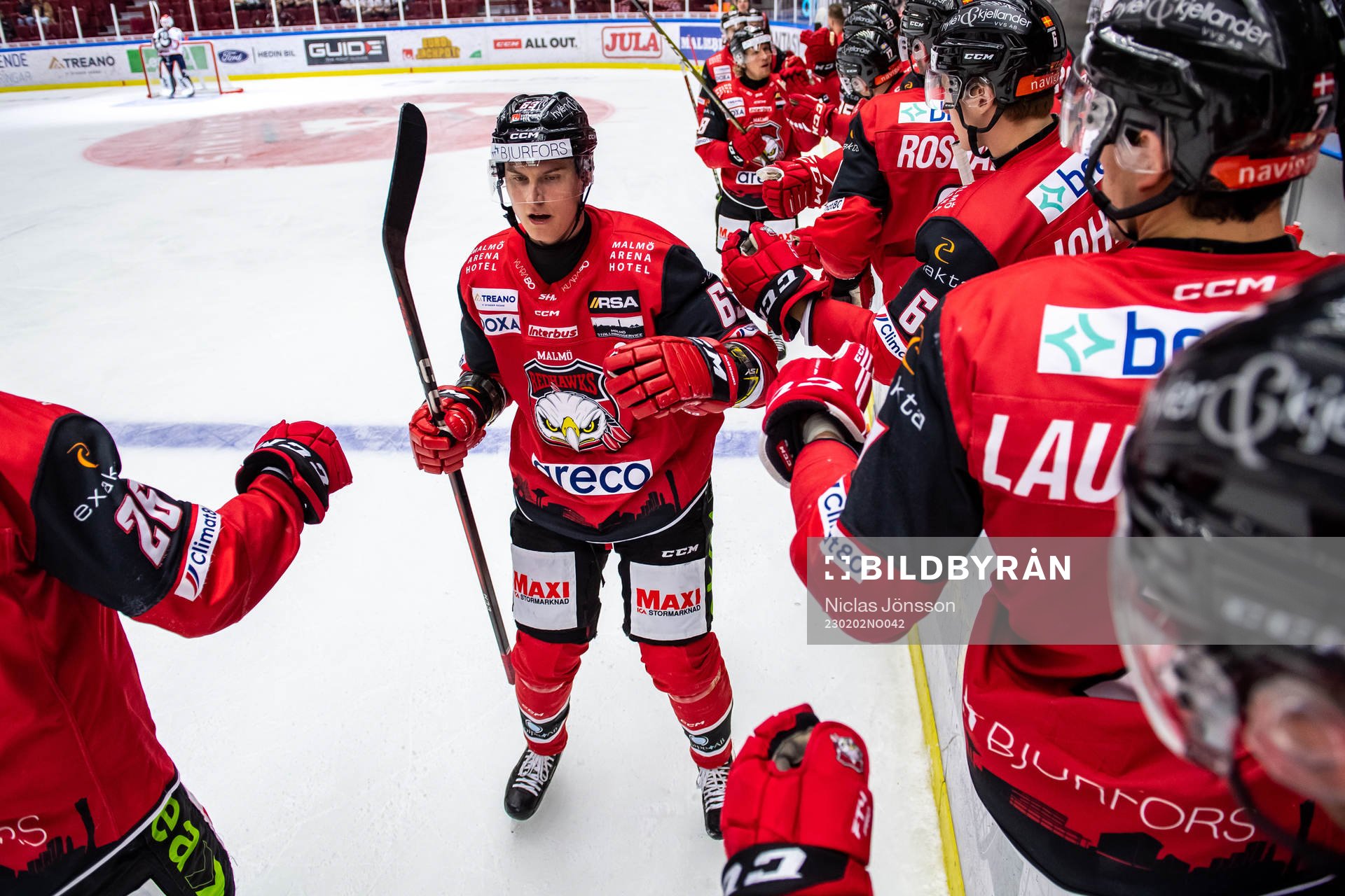 Malmö Redhawks Fredrik Händemark jublar