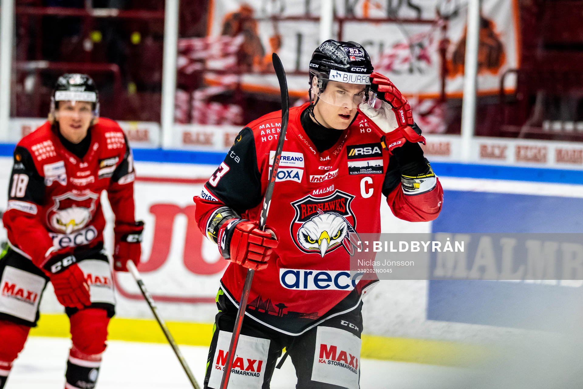 Malmö Redhawks Fredrik Händemark jublar